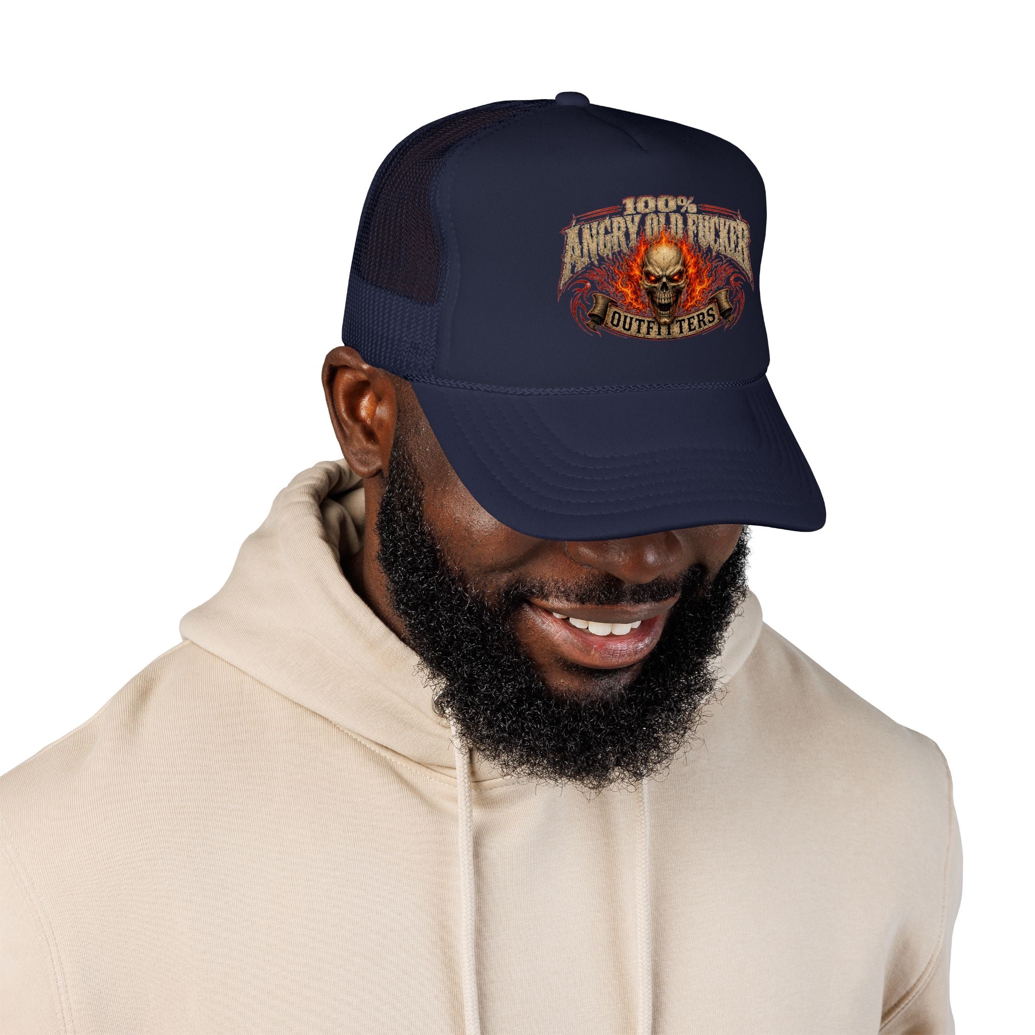Foam Trucker Hat. 100% angry old man.