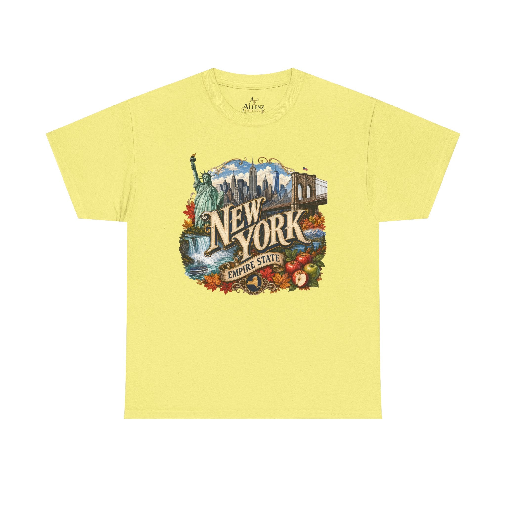 Unisex Heavy Cotton Tee🗽 New York – Empire State Energy and Natural Wonder 🍎🌆