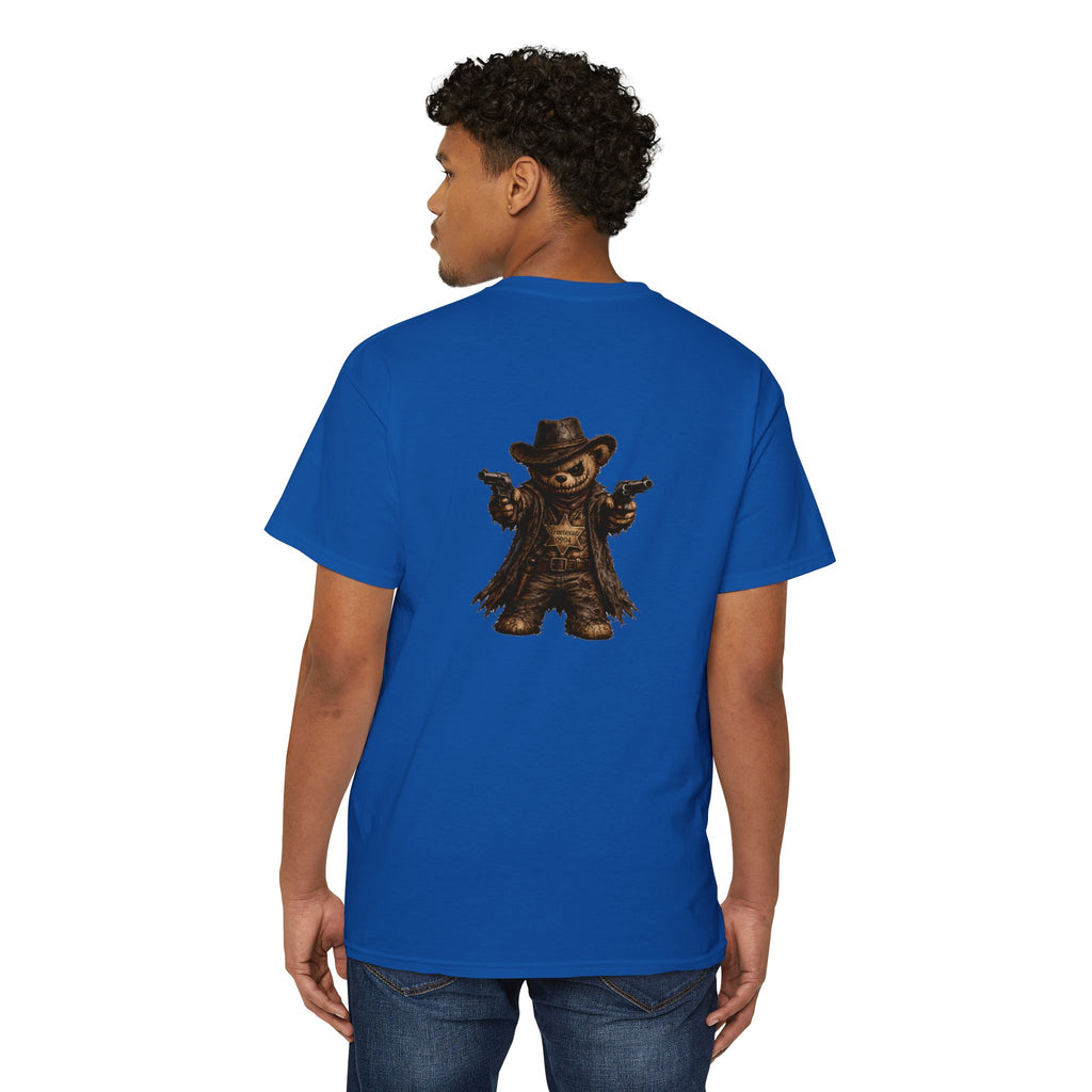True Texan Scare Bear  Unisex Heavy Cotton Pocket Tee