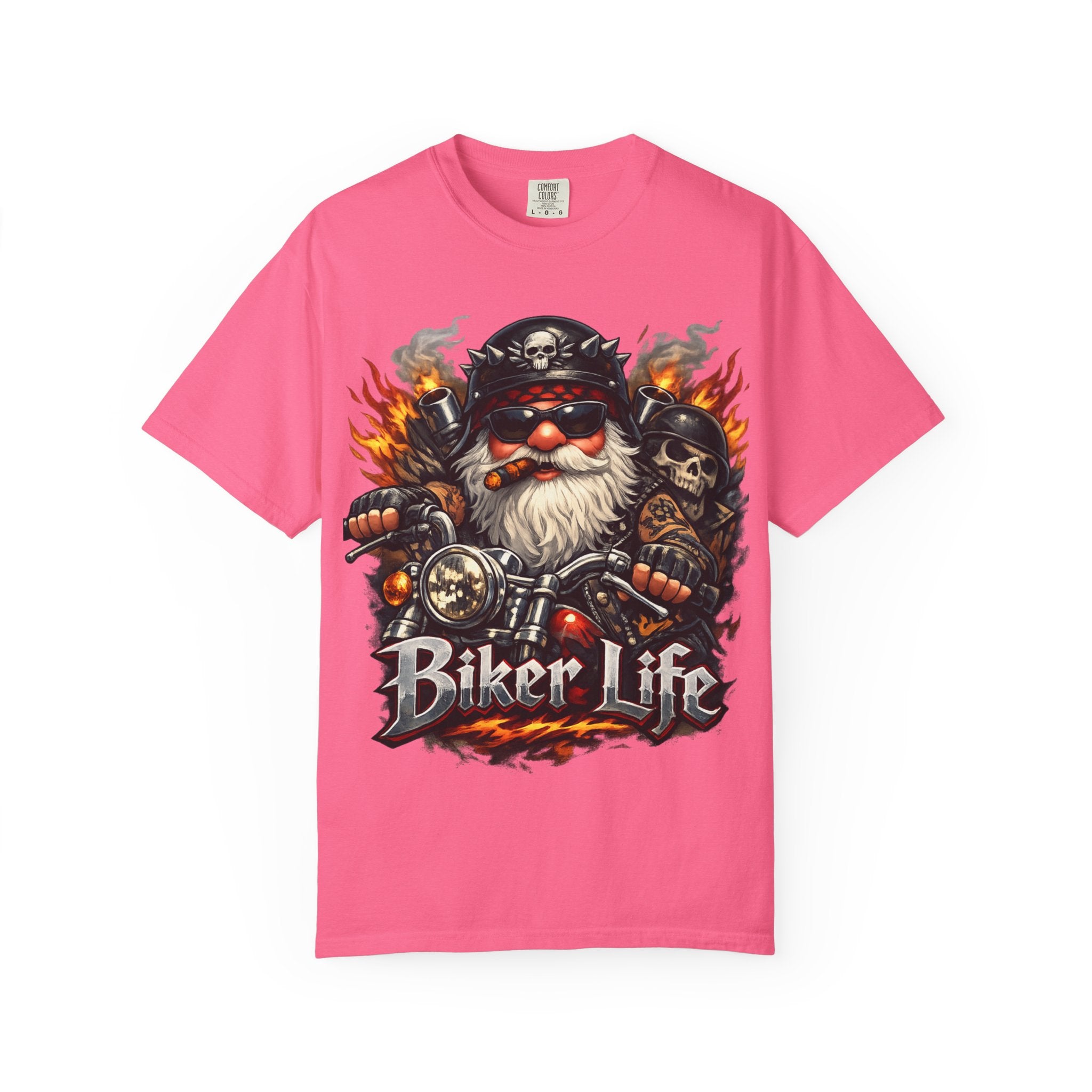 Biker Life T-Shirt — Vintage Gnome Motorcycle Graphic Tee