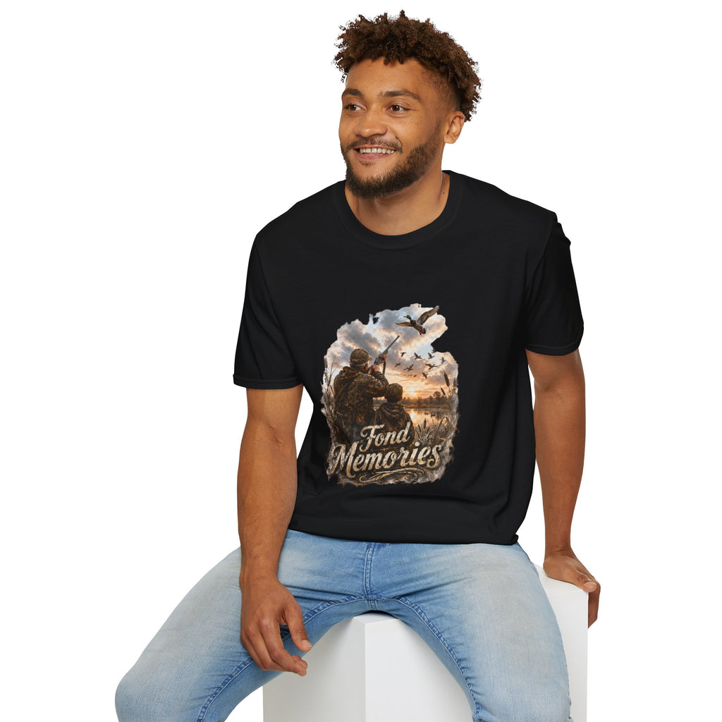 Grandpa and Grandson Hunting Unisex Softstyle T-Shirt