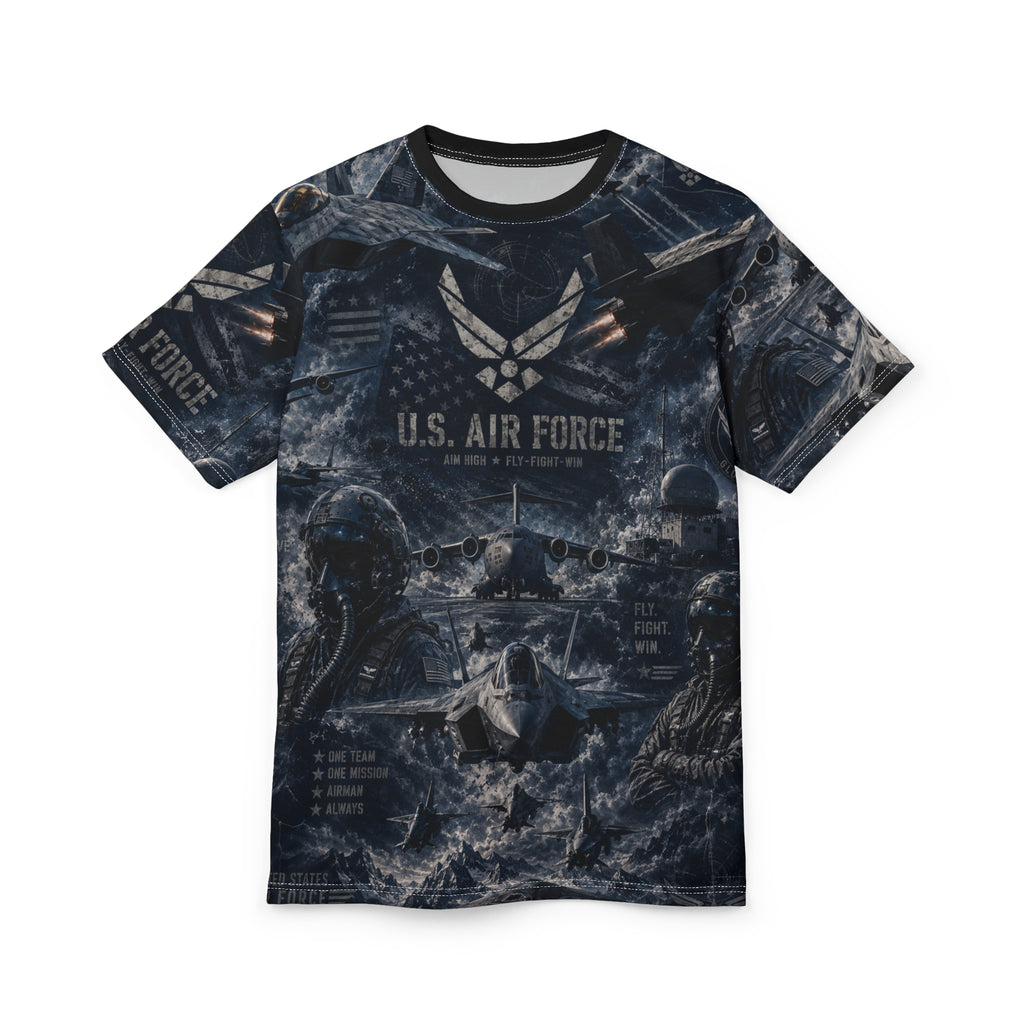 Unisex AIR FORCE Cut and Sew Tee (AOP)