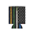 Multi Thin Line Flag Can Cooler