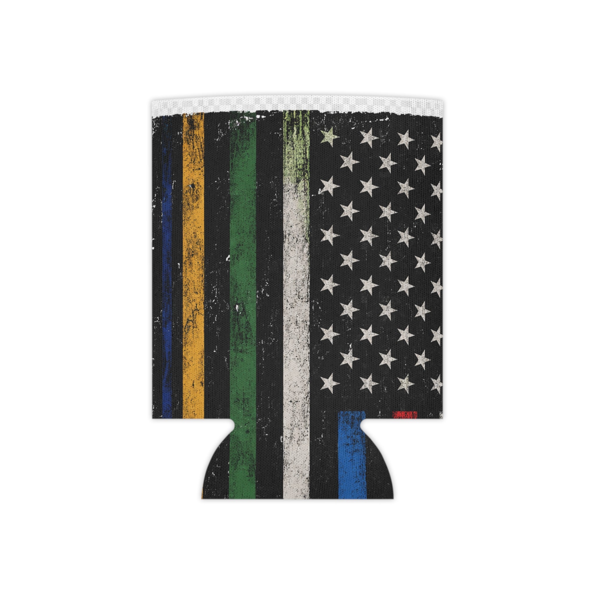 Multi Thin Line Flag Can Cooler