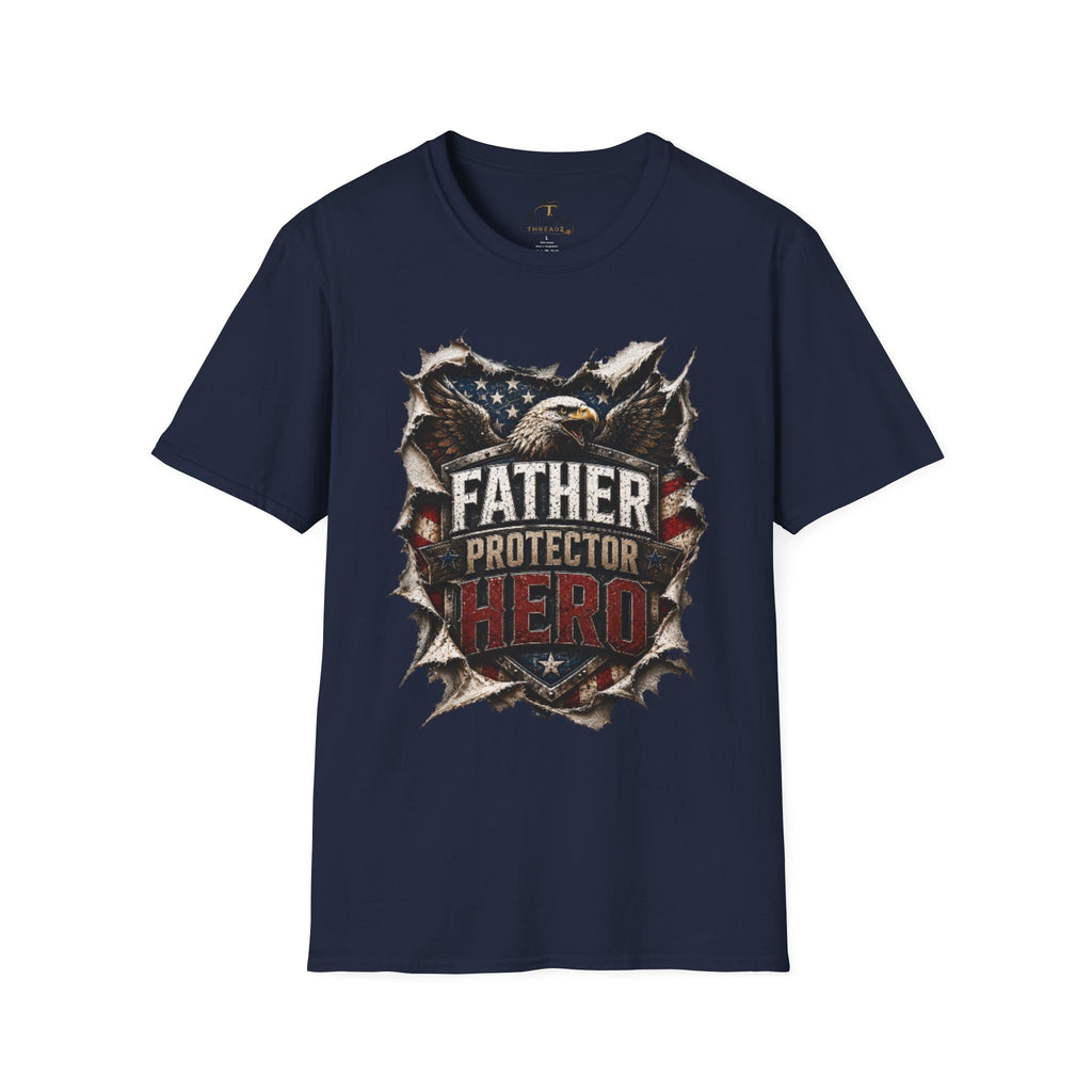 Father Protector Hero Unisex Softstyle T-Shirt