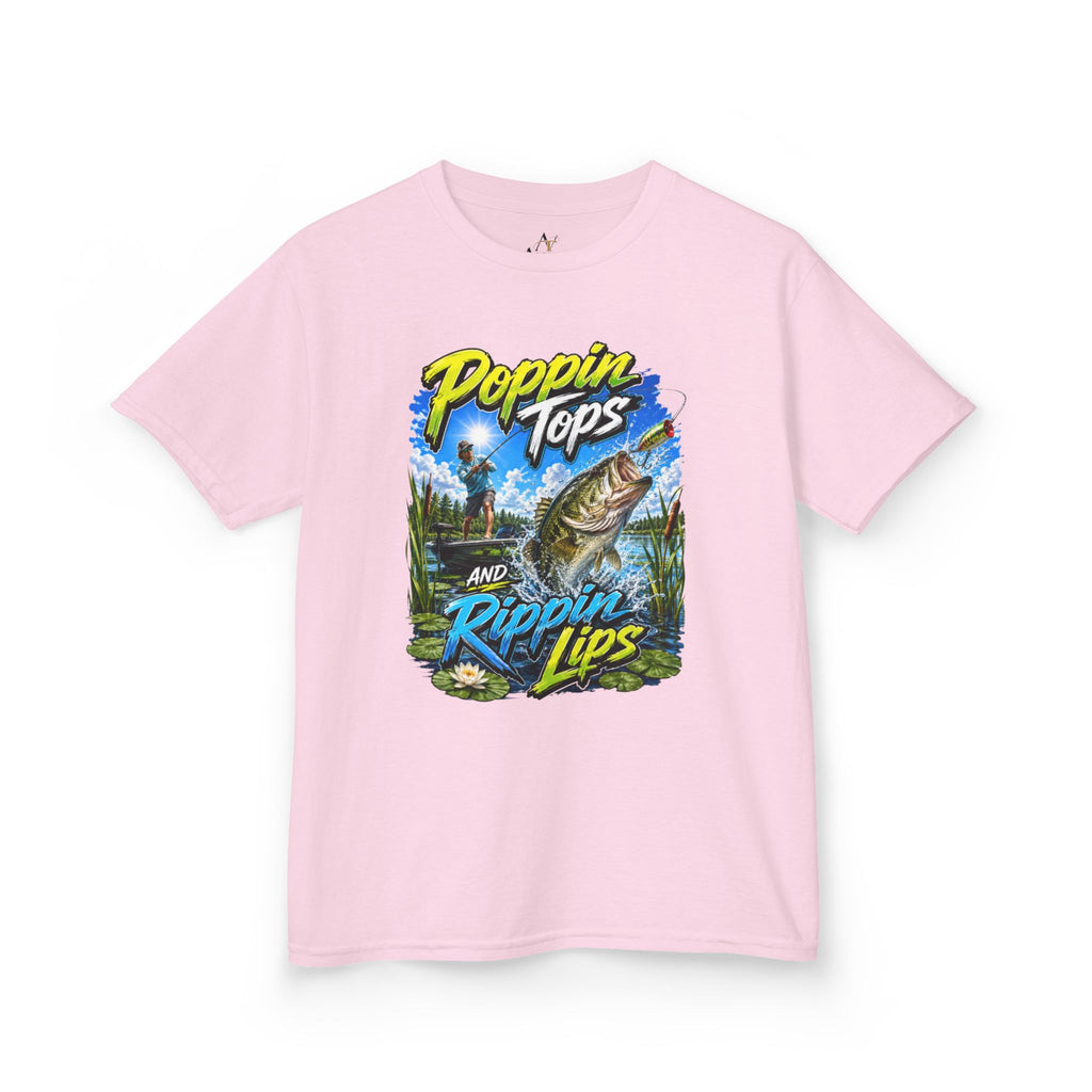 Poppin Tops Fishing Kids Heavy Cotton™ Tee