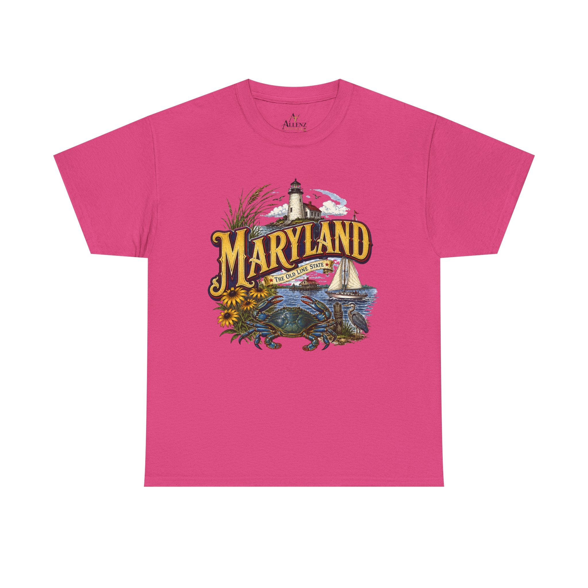 Unisex Heavy Cotton Tee🦀 Maryland – Coastal Pride and Chesapeake Charm 🦀