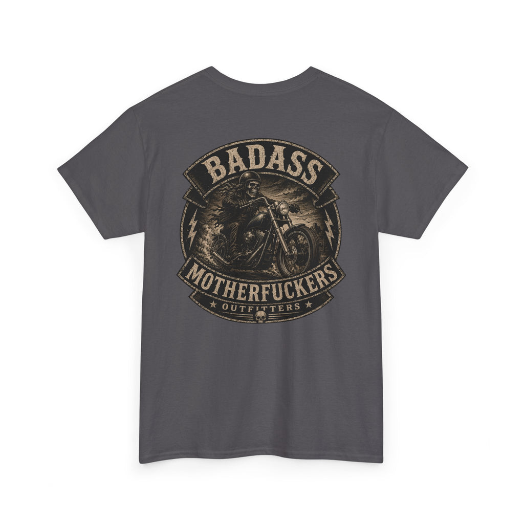 Badass Motherfu.... Bike Unisex Heavy Cotton Tee