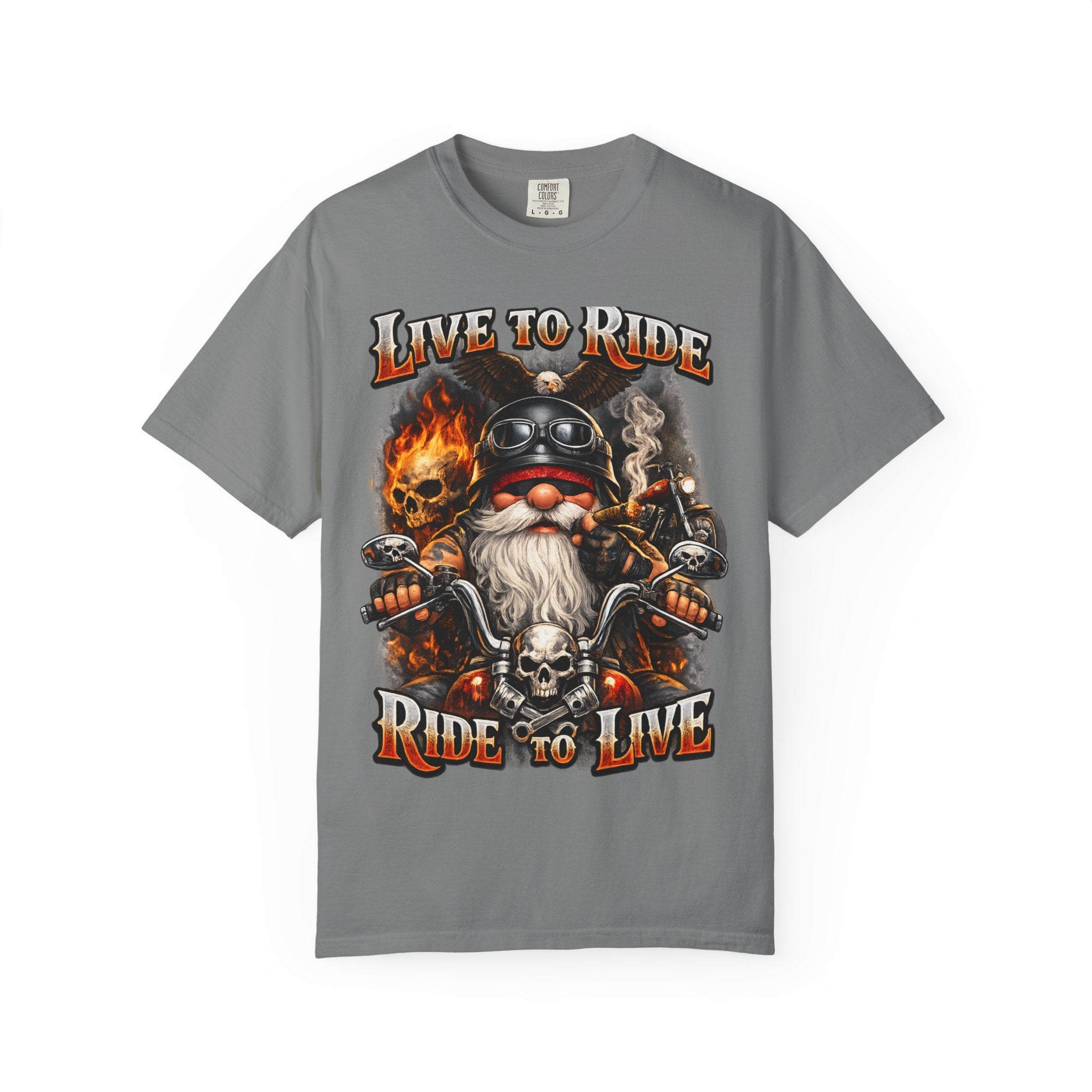 Ride to Live Motorcycle T-Shirt — "Live to Ride, Ride to Live" Graphic Tee