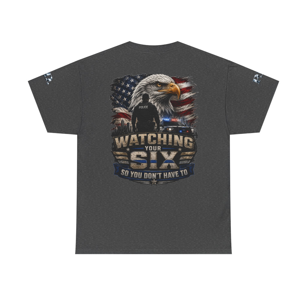 Watching Your Six Unisex Heavy Cotton Tee