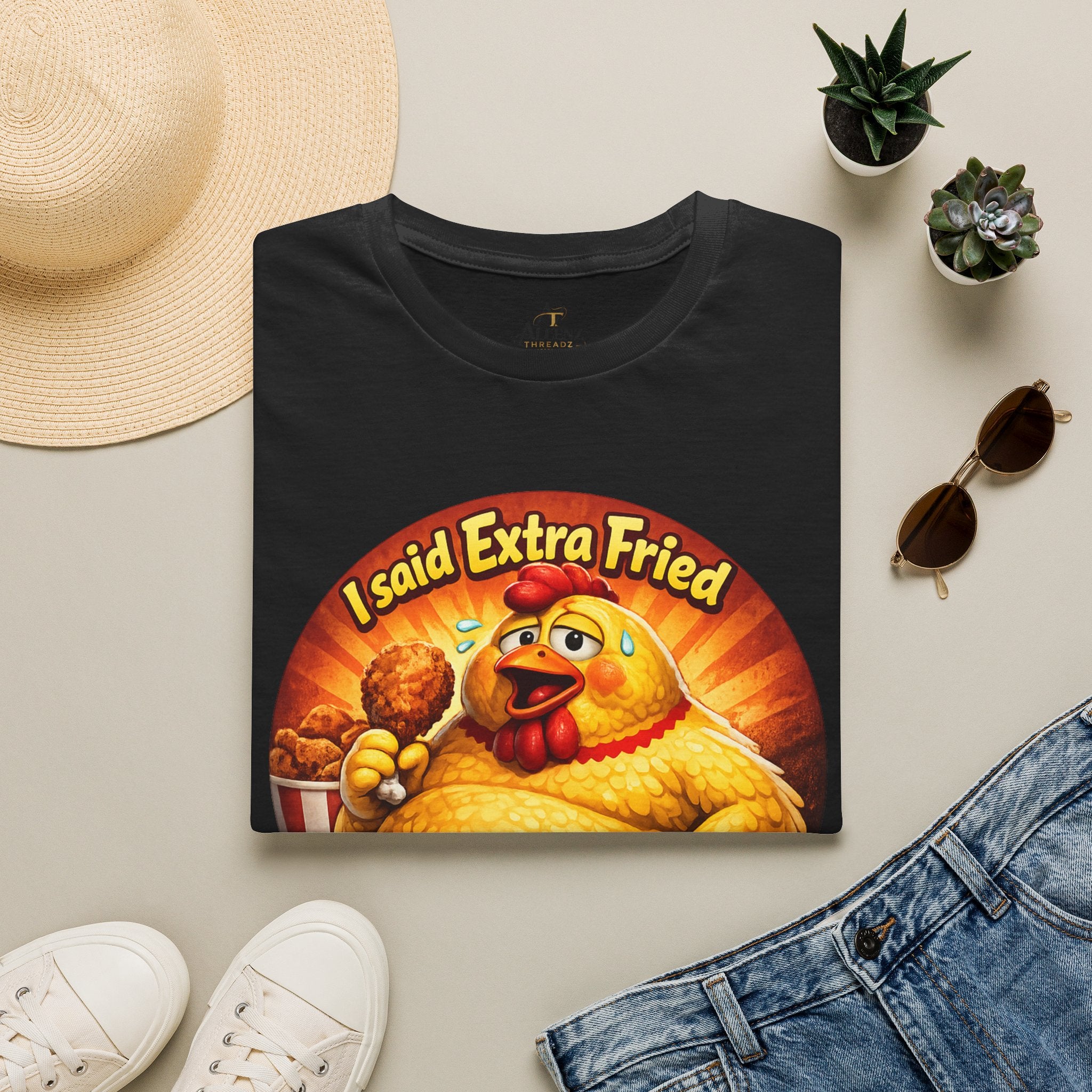 🍗 “I Said Extra Fried, Not Exercise!” 🍗