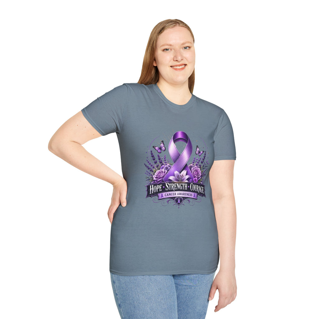Hope Strength Courage Unisex Softstyle T-Shirt