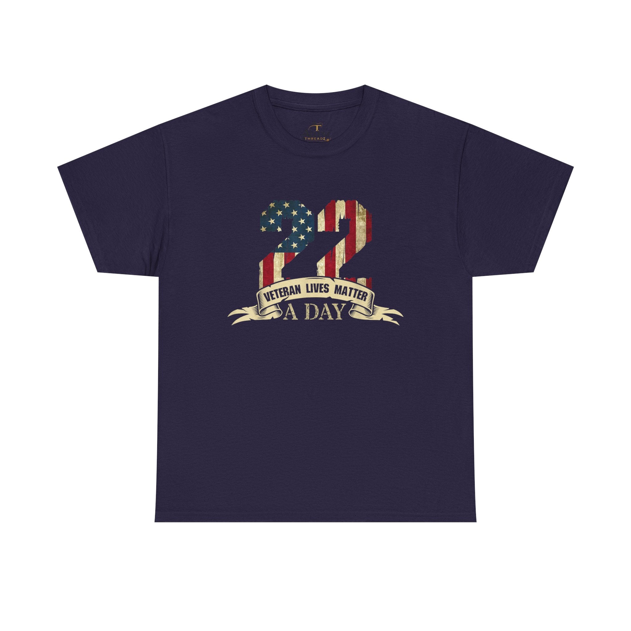 Unisex Heavy Cotton Tee 22 A Day – Veteran Lives Matter