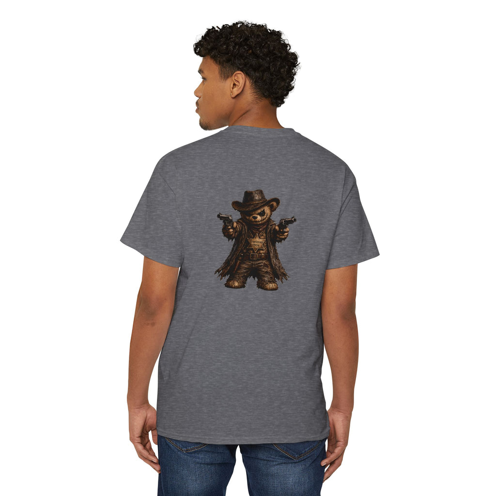 True Texan Scare Bear  Unisex Heavy Cotton Pocket Tee