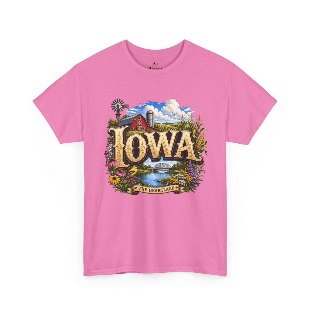 Unisex Heavy Cotton Tee 🌽 Iowa – America’s Heartland at Its Finest 🌽