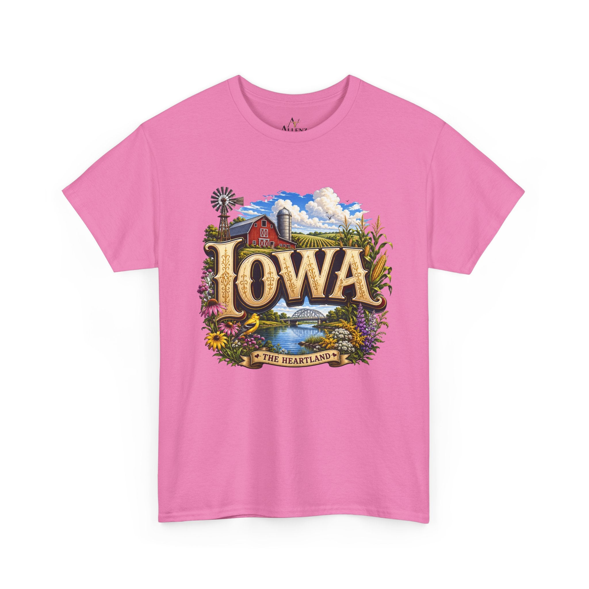 Unisex Heavy Cotton Tee 🌽 Iowa – America’s Heartland at Its Finest 🌽