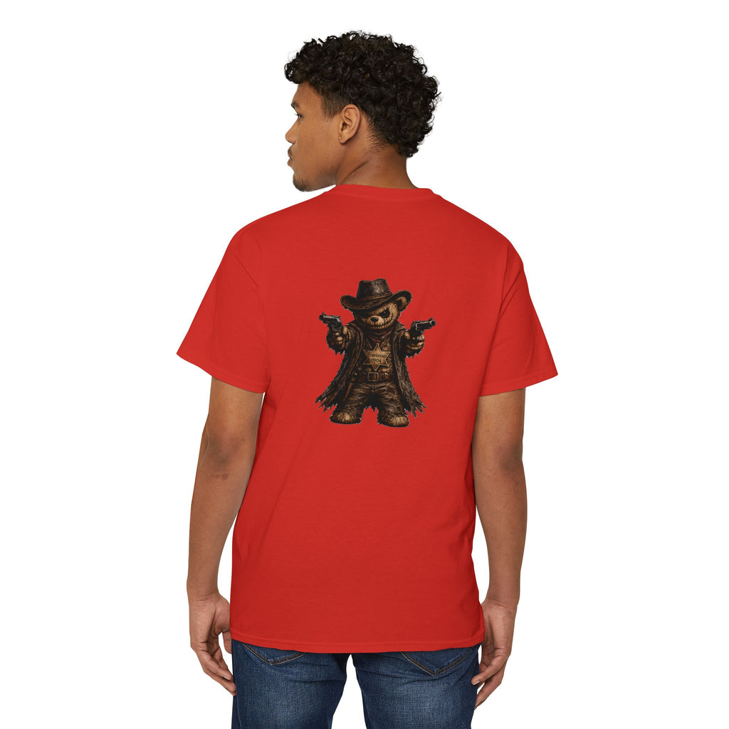 True Texan Scare Bear  Unisex Heavy Cotton Pocket Tee