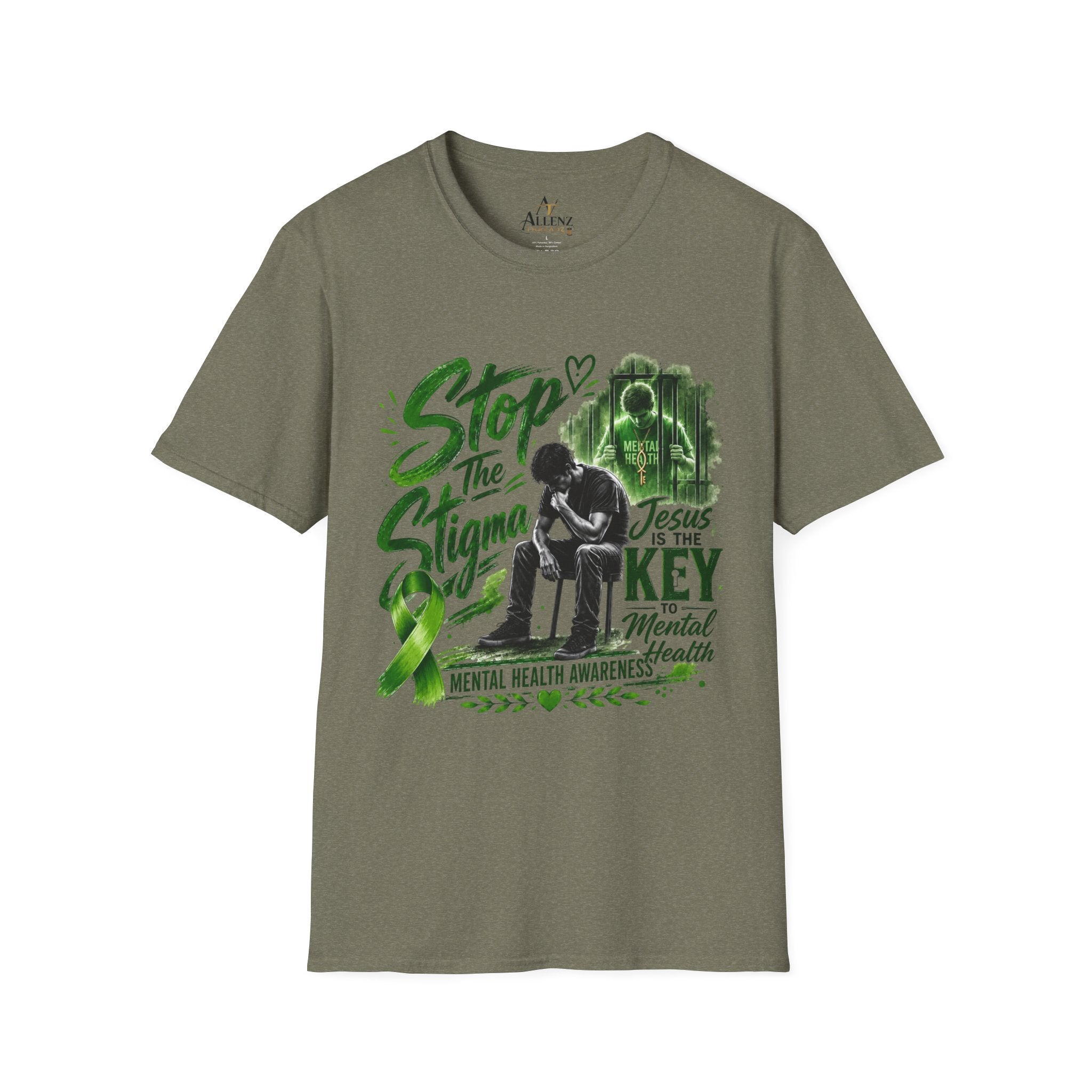 Mental Health Awareness T-Shirt — "Stop the Stigma" Christian Support Tee