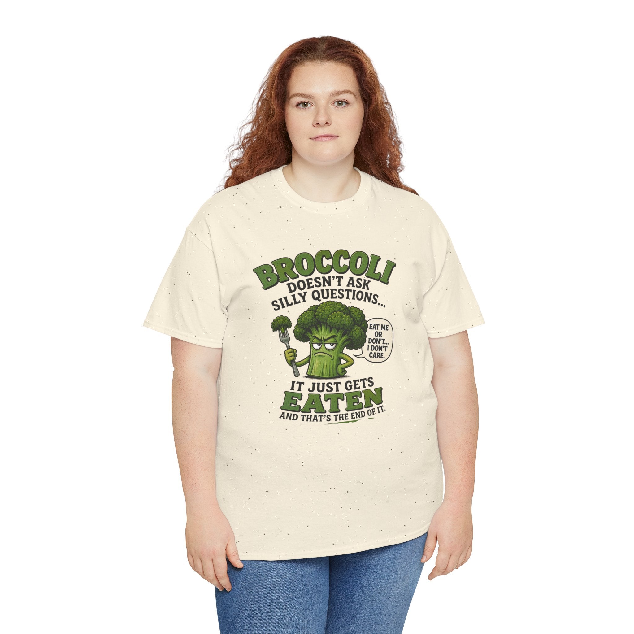 Broccoli head Unisex Heavy Cotton Tee