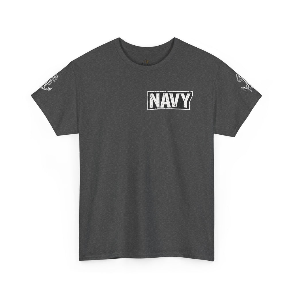 Unisex Heavy Cotton Tee⚓ “I’m A Grumpy Old Navy Veteran” Funny Veteran Shirt ⚓