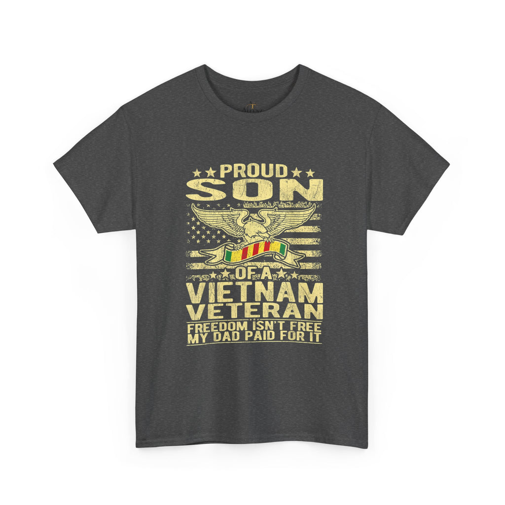 Unisex Heavy Cotton Tee  Proud Son of a Vietnam Veteran