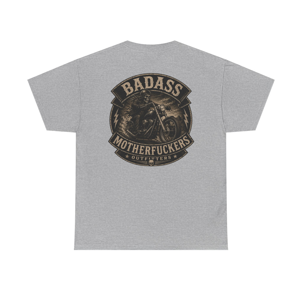 Badass Motherfu.... Bike Unisex Heavy Cotton Tee