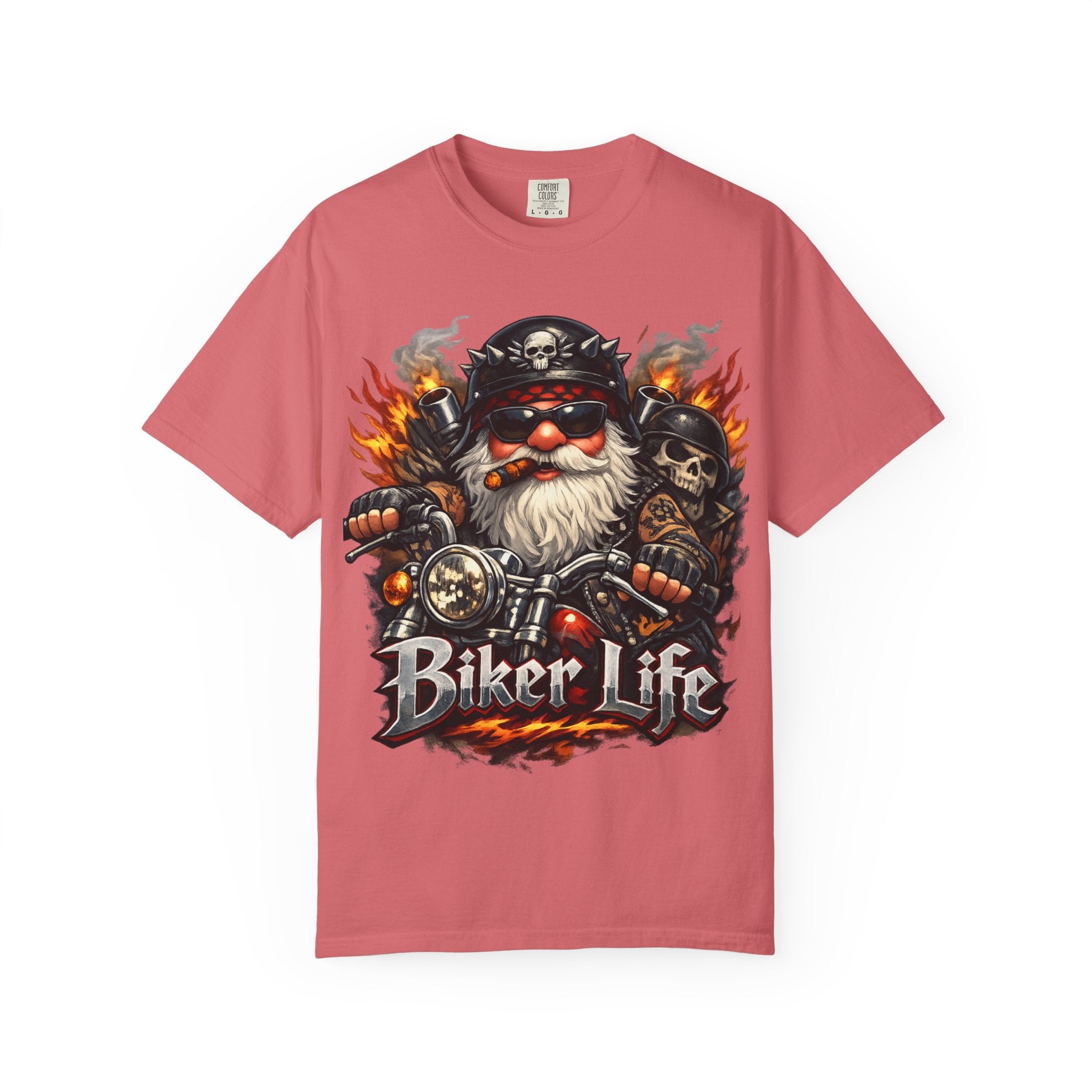 Biker Life T-Shirt — Vintage Gnome Motorcycle Graphic Tee