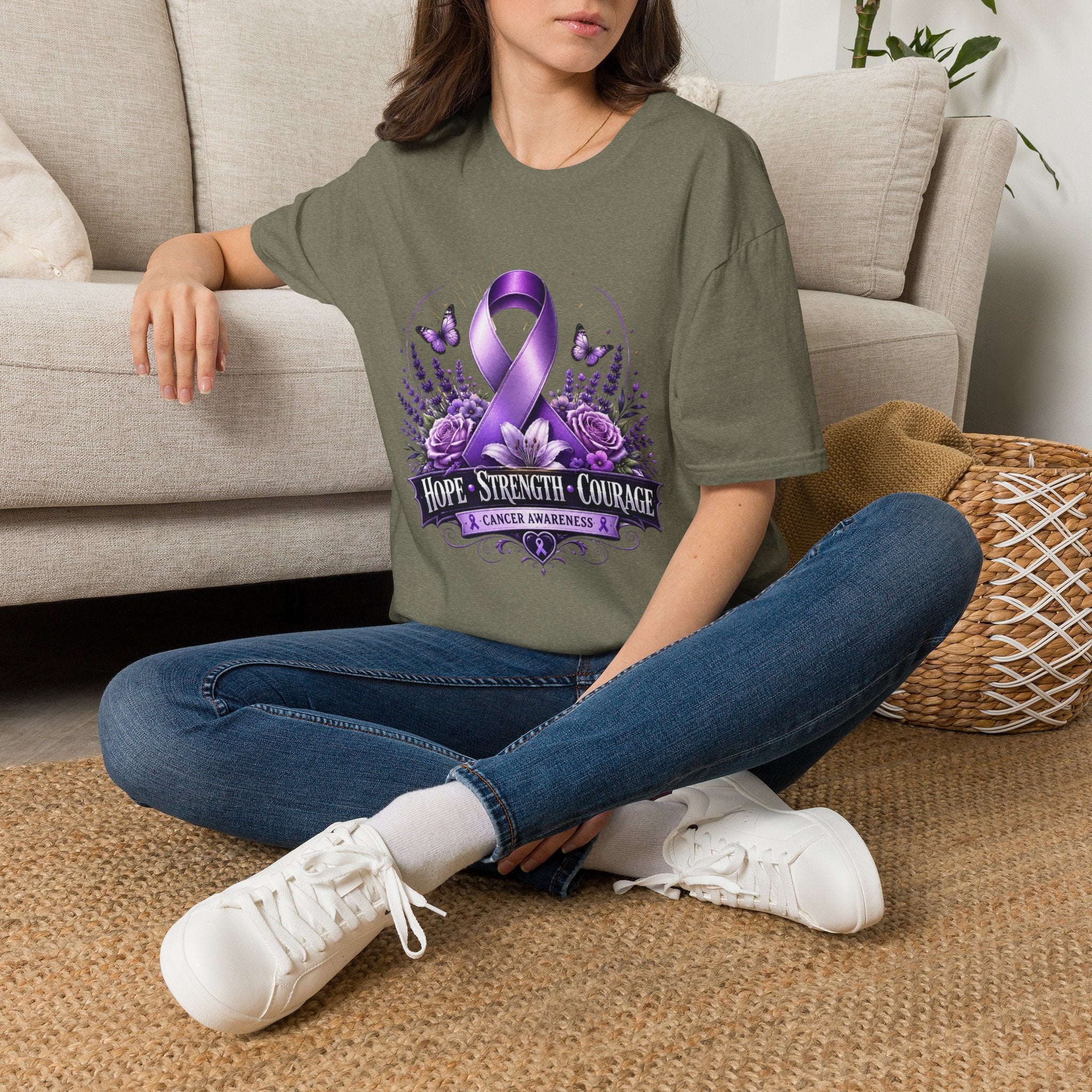 Hope Strength Courage Unisex Softstyle T-Shirt