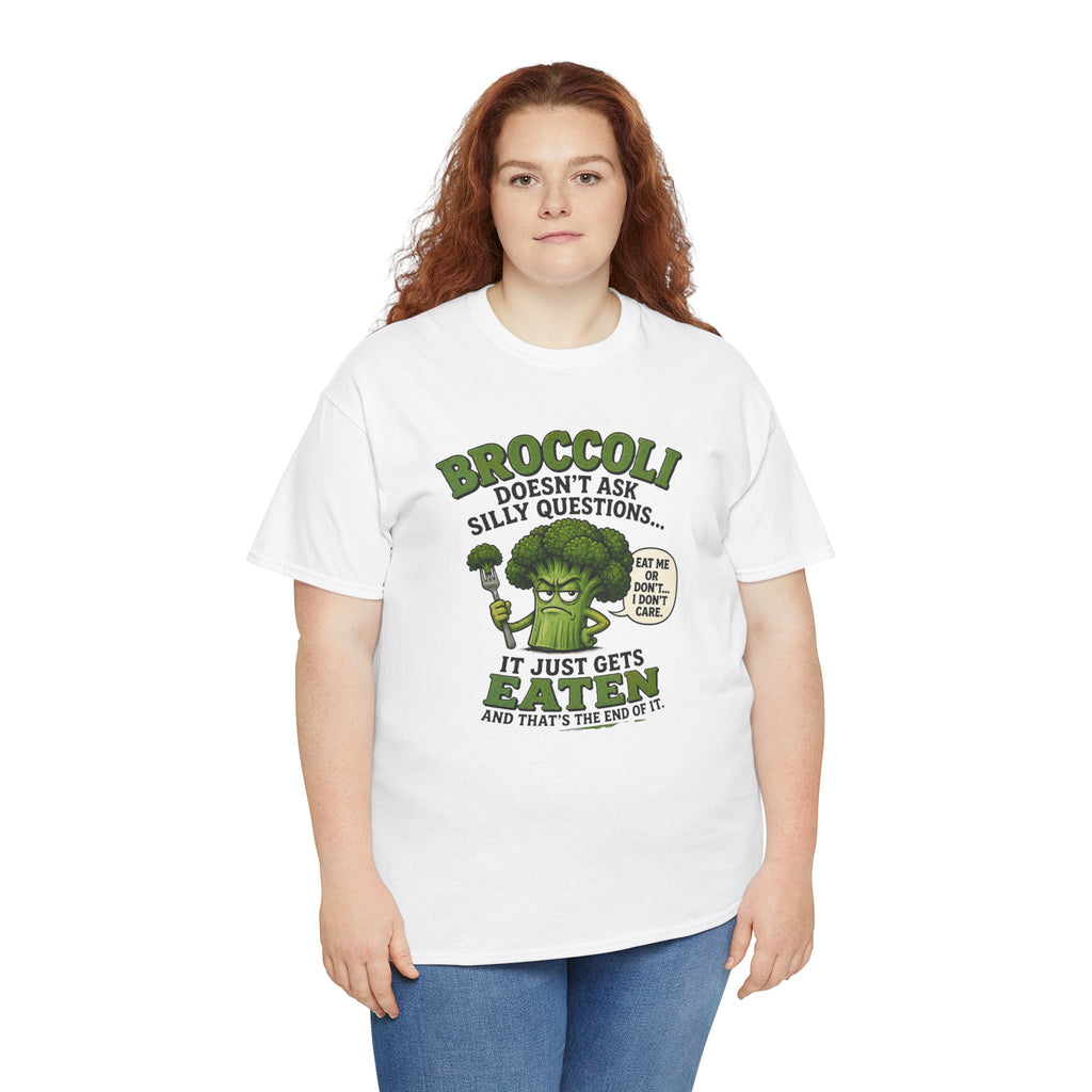 Broccoli head Unisex Heavy Cotton Tee