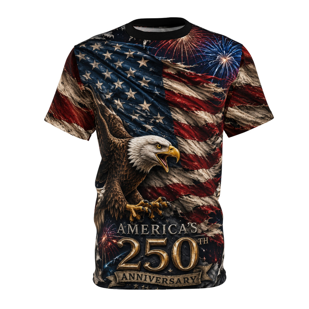 Americas 250th Unisex Cut and Sew Tee (AOP)