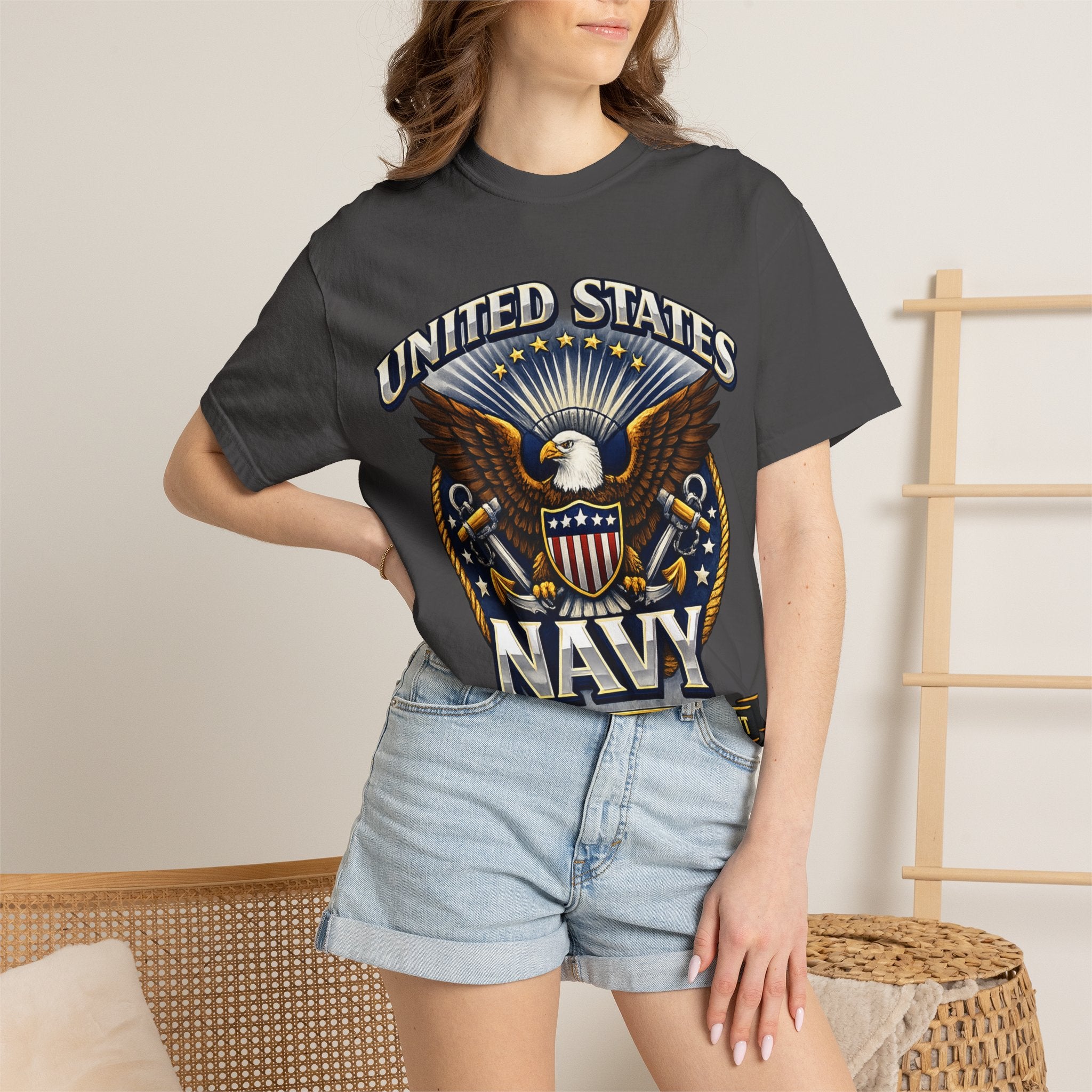 United States Navy Eagle Graphic T-Shirt — Honor Courage Commitment