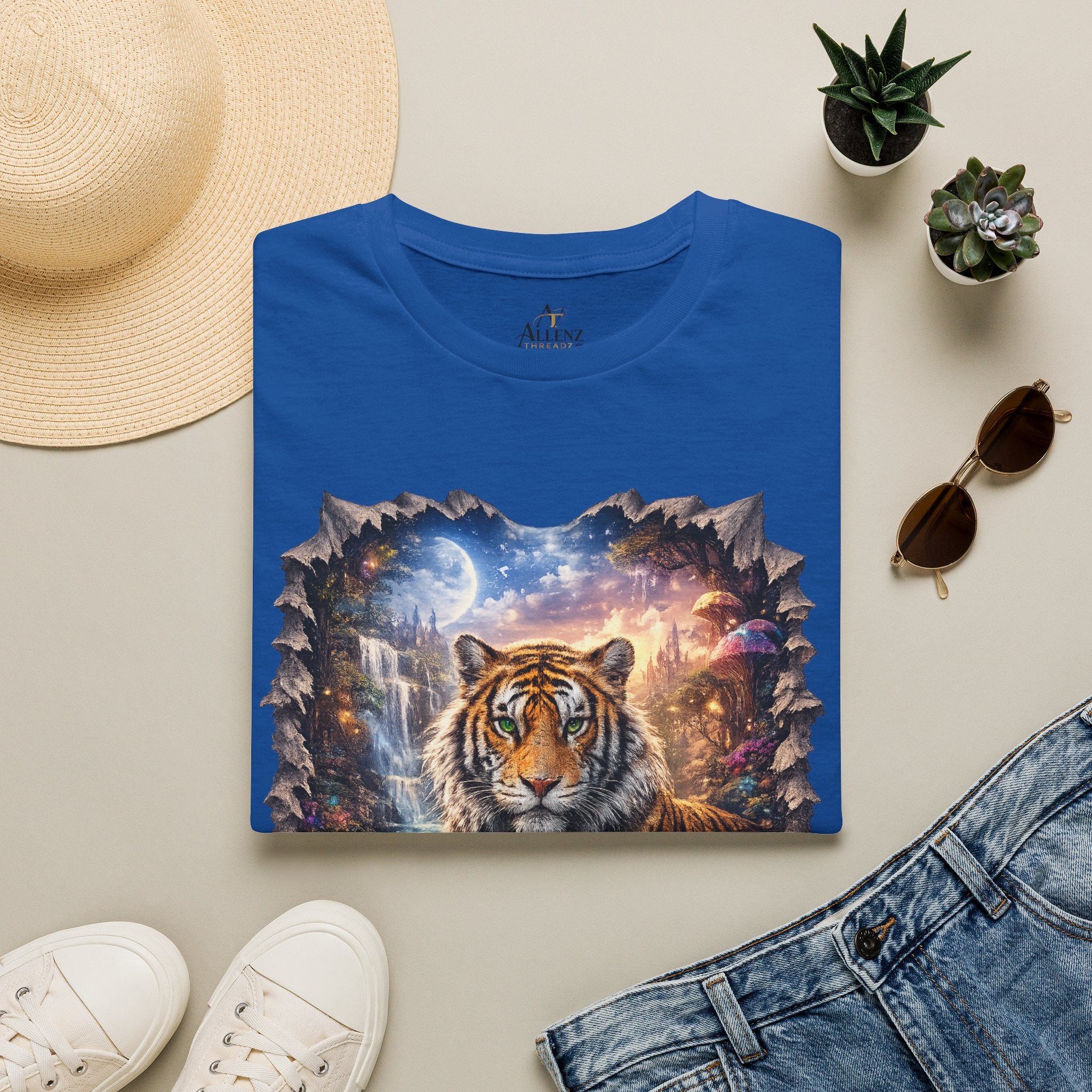 Unisex Softstyle T-Shirt -Fantasy Bengal tiger
