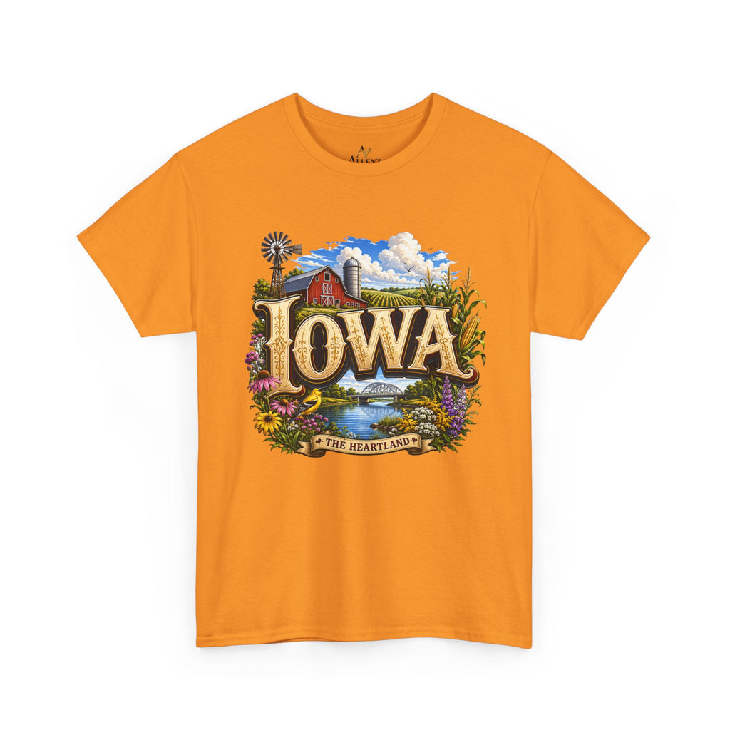 Unisex Heavy Cotton Tee 🌽 Iowa – America’s Heartland at Its Finest 🌽