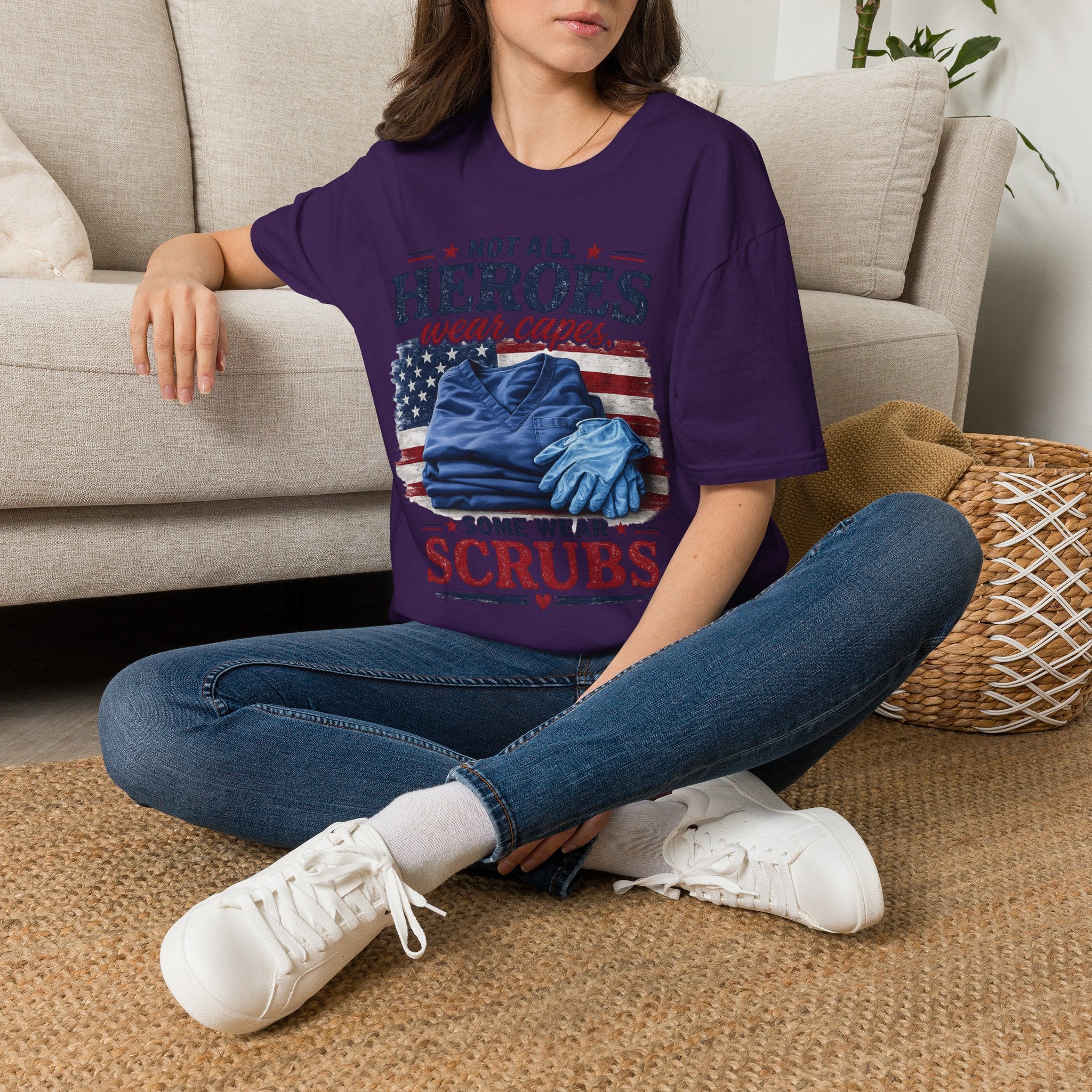 Not All Heroes Wear Capes — Some Wear Scrubs T-Shirt