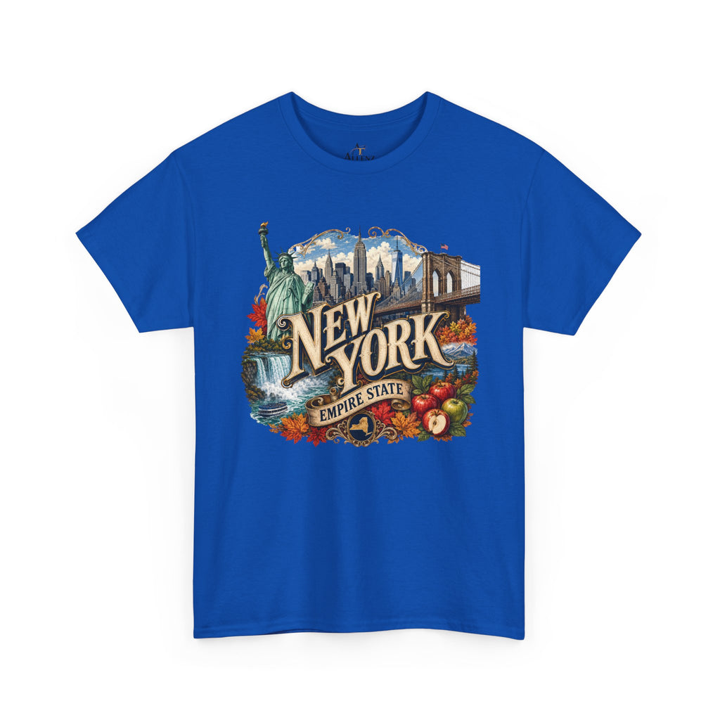 Unisex Heavy Cotton Tee🗽 New York – Empire State Energy and Natural Wonder 🍎🌆