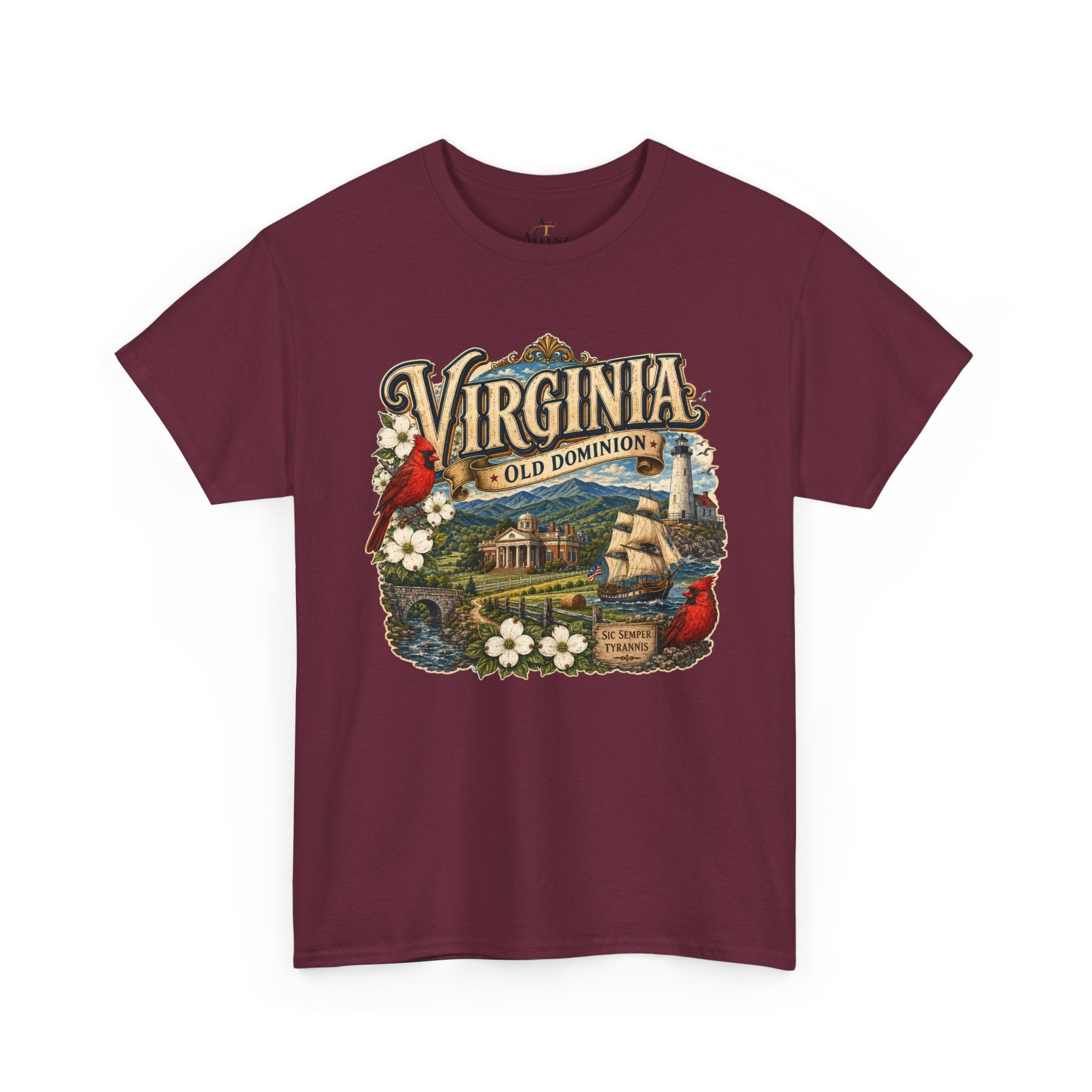 Unisex Heavy Cotton Tee Virginia – Timeless Beauty of the Old Dominion 🚢🕊️