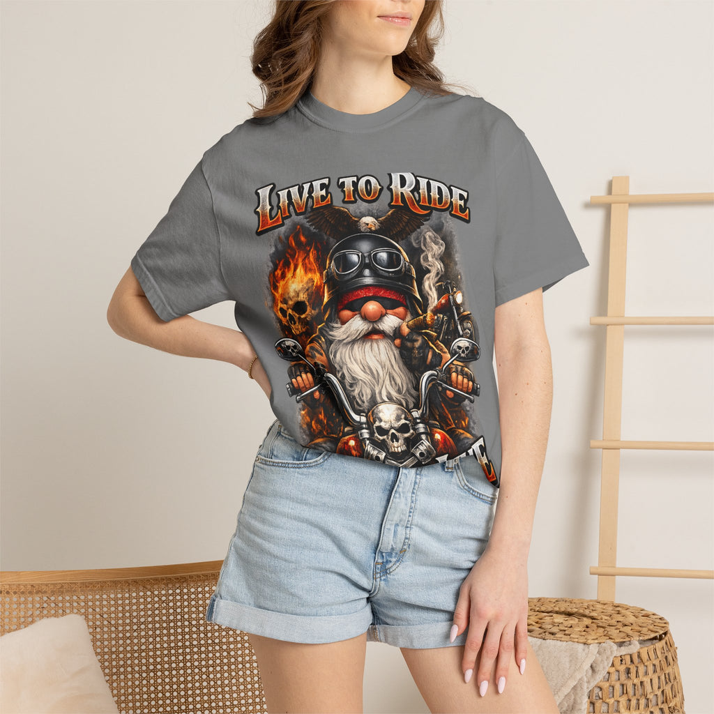 Ride to Live Motorcycle T-Shirt — "Live to Ride, Ride to Live" Graphic Tee