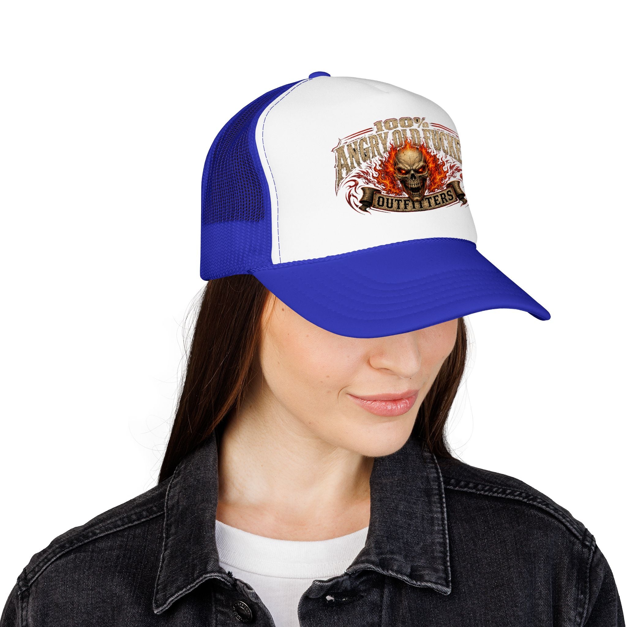 Foam Trucker Hat. 100% angry old man.