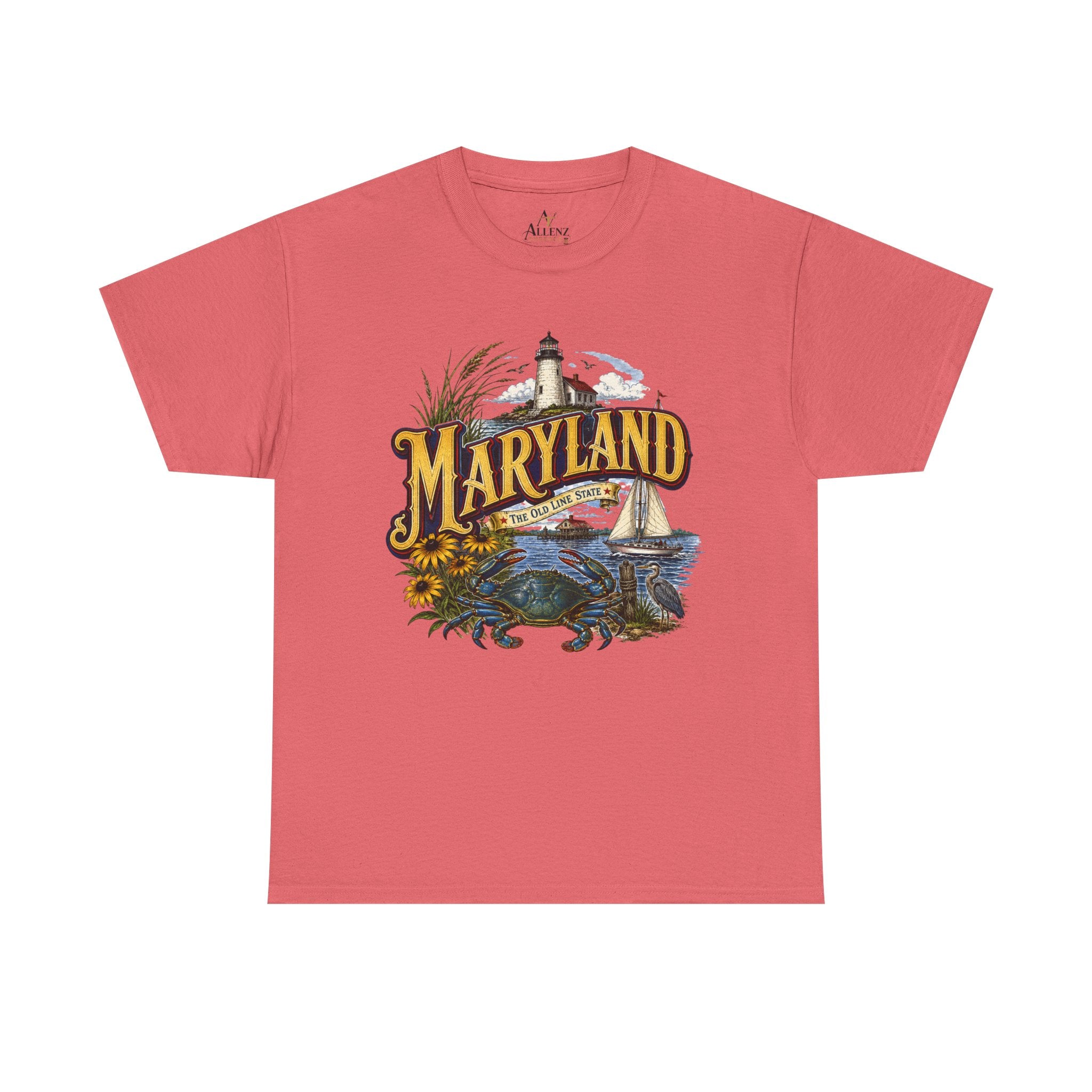 Unisex Heavy Cotton Tee🦀 Maryland – Coastal Pride and Chesapeake Charm 🦀