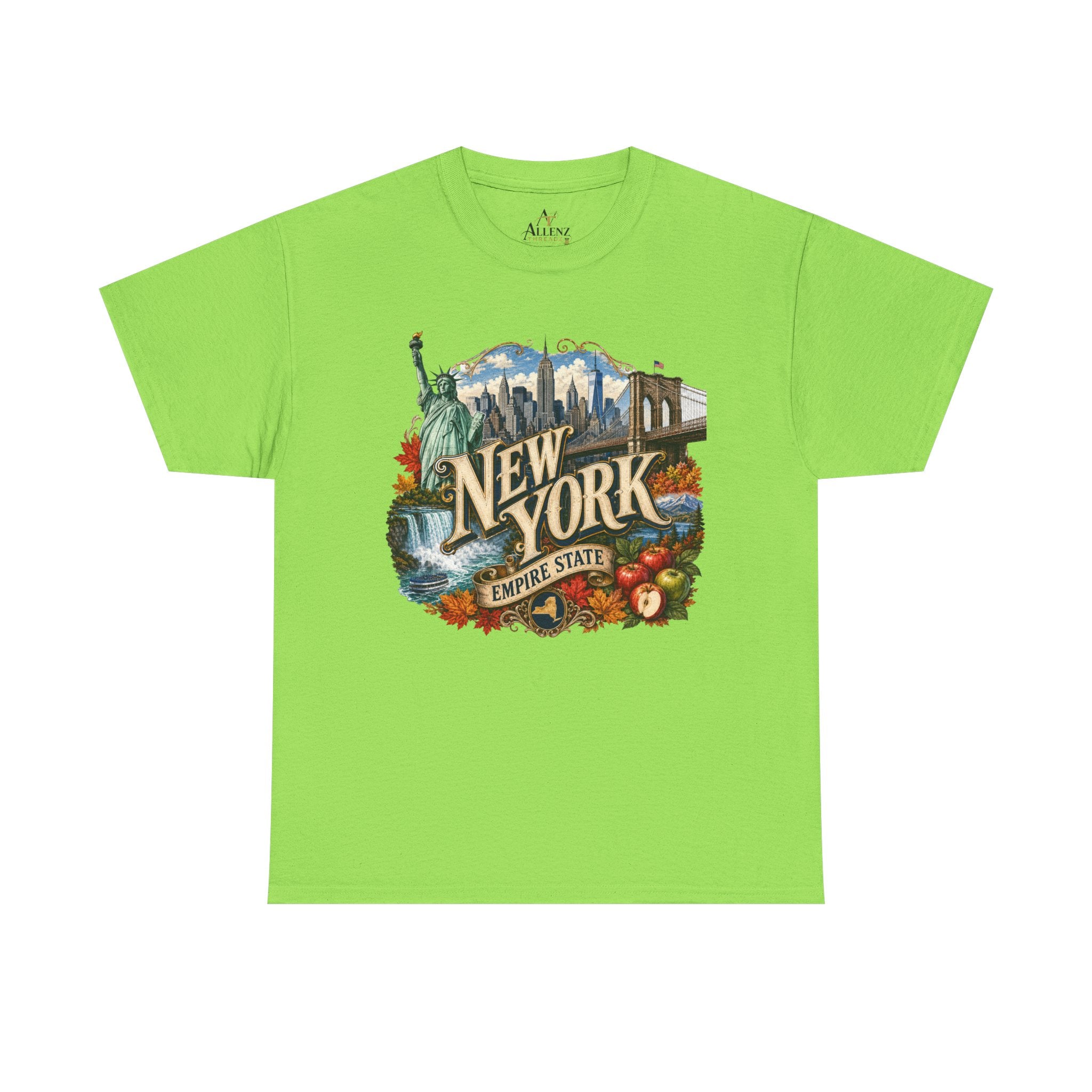 Unisex Heavy Cotton Tee🗽 New York – Empire State Energy and Natural Wonder 🍎🌆
