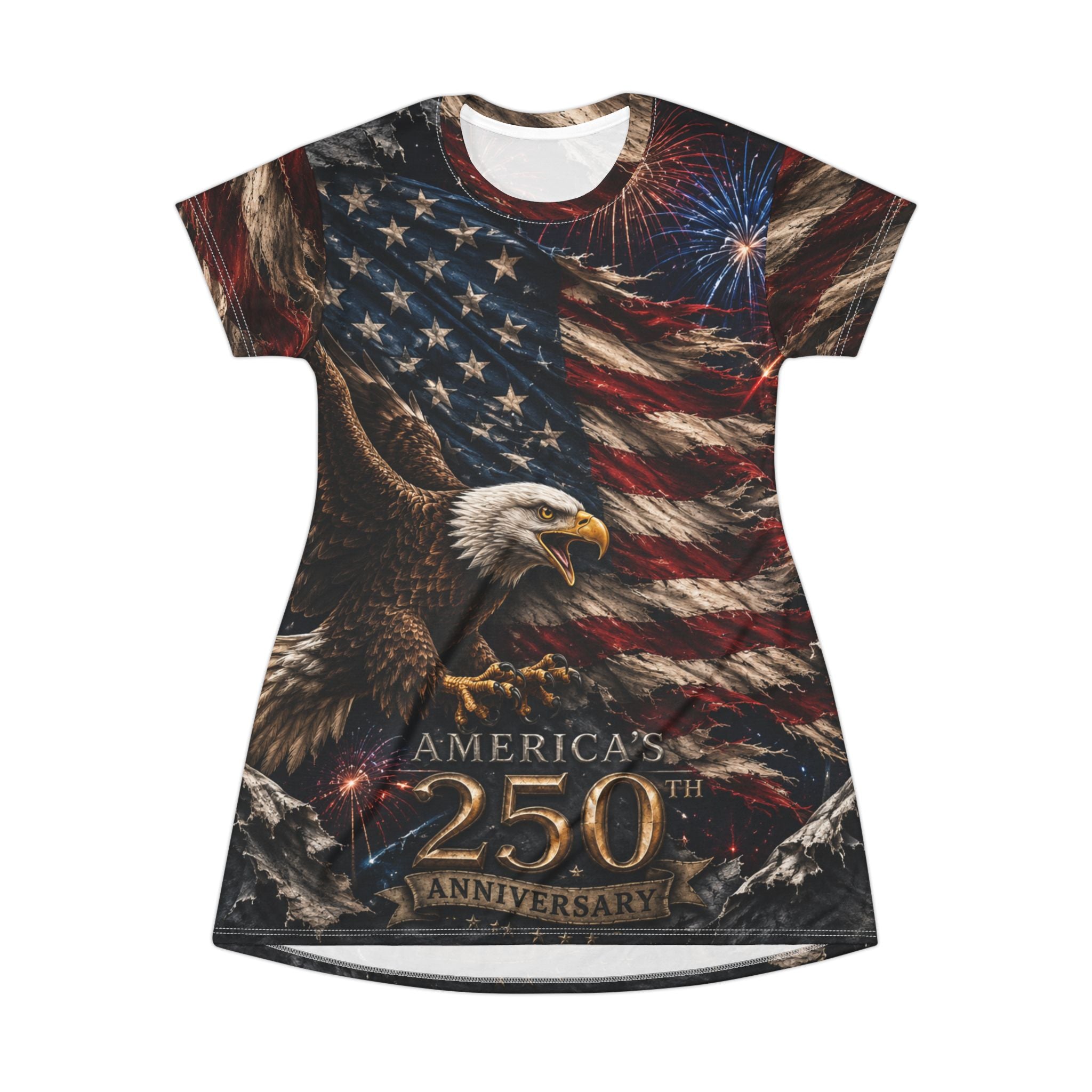 America's 250th Women's T-Shirt Dress (AOP)