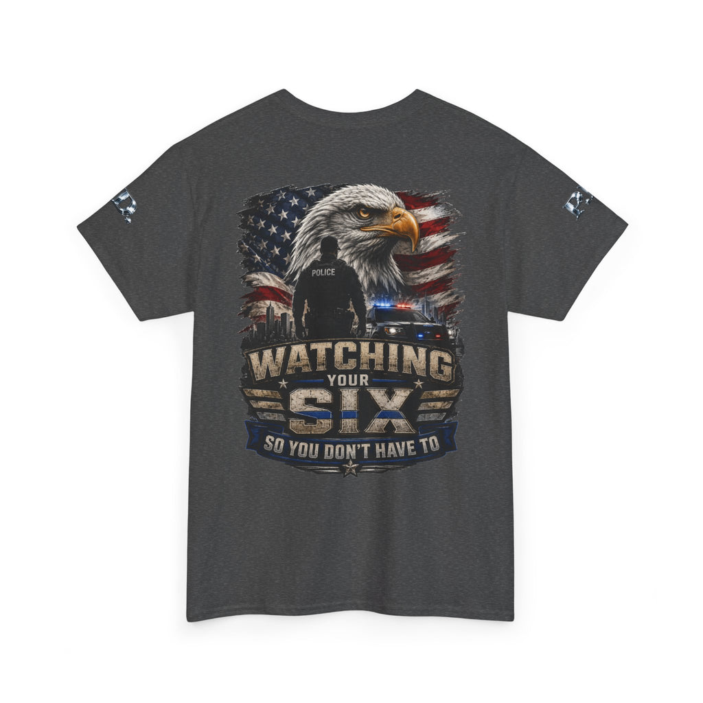 Watching Your Six Unisex Heavy Cotton Tee