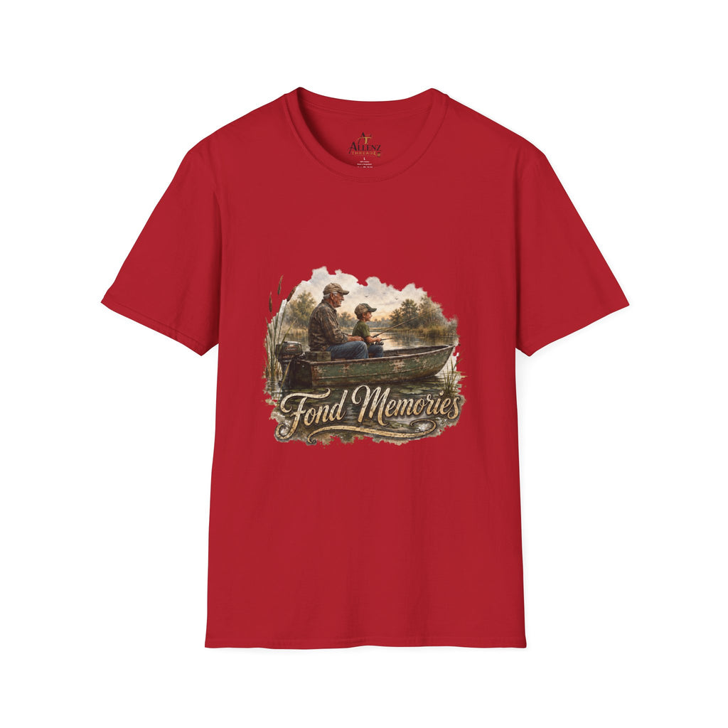 Grandpa and Grandson Fishing Unisex Softstyle T-Shirt