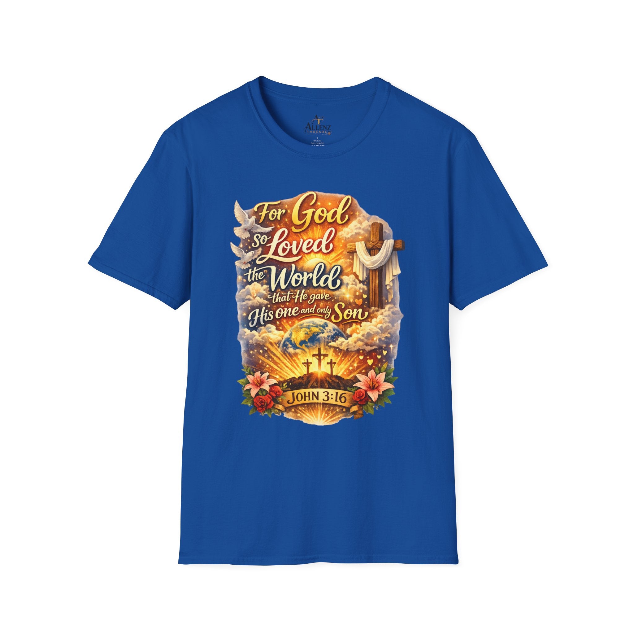 For God So Loved The World Unisex Softstyle T-Shirt