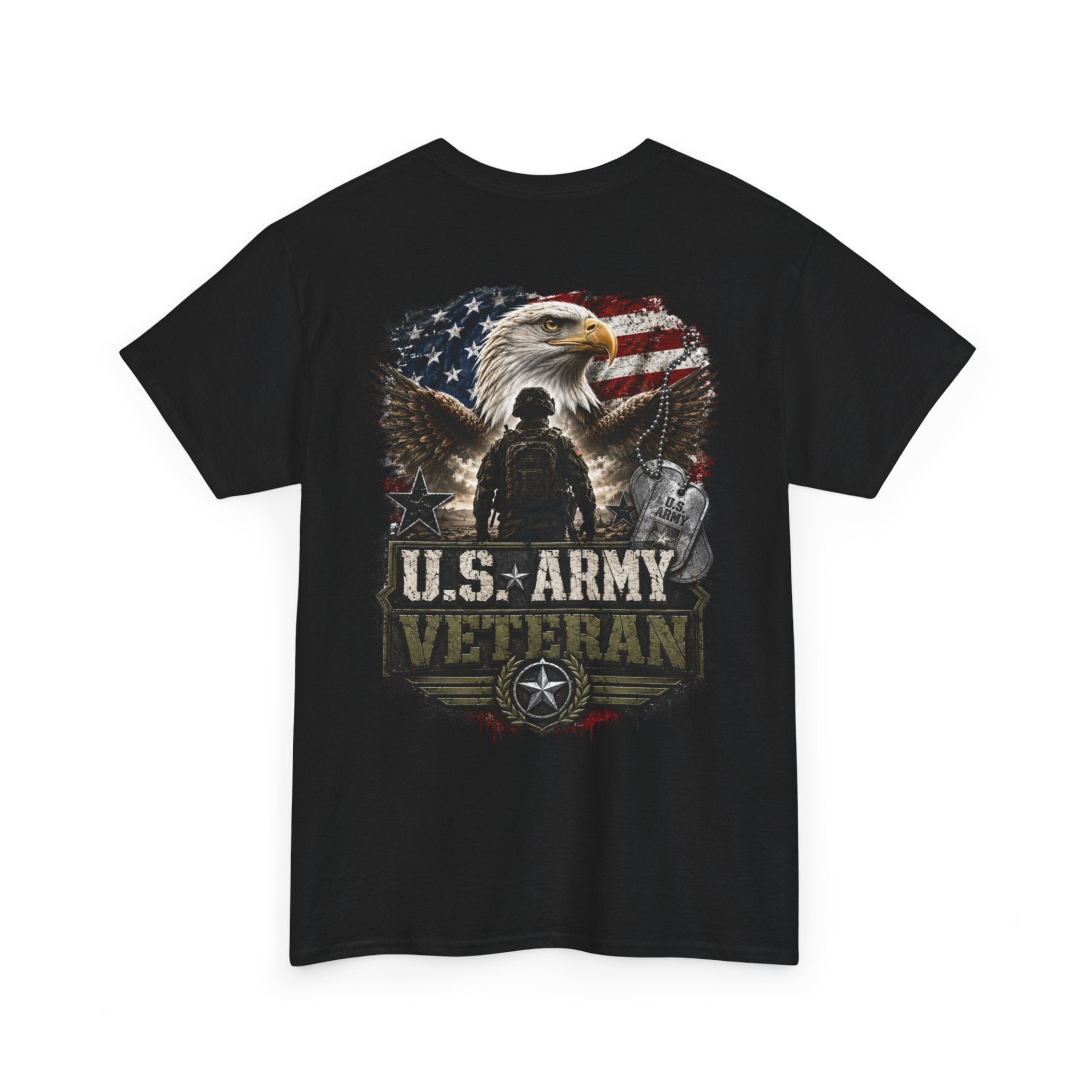 Army Veteran Unisex Heavy Cotton Tee