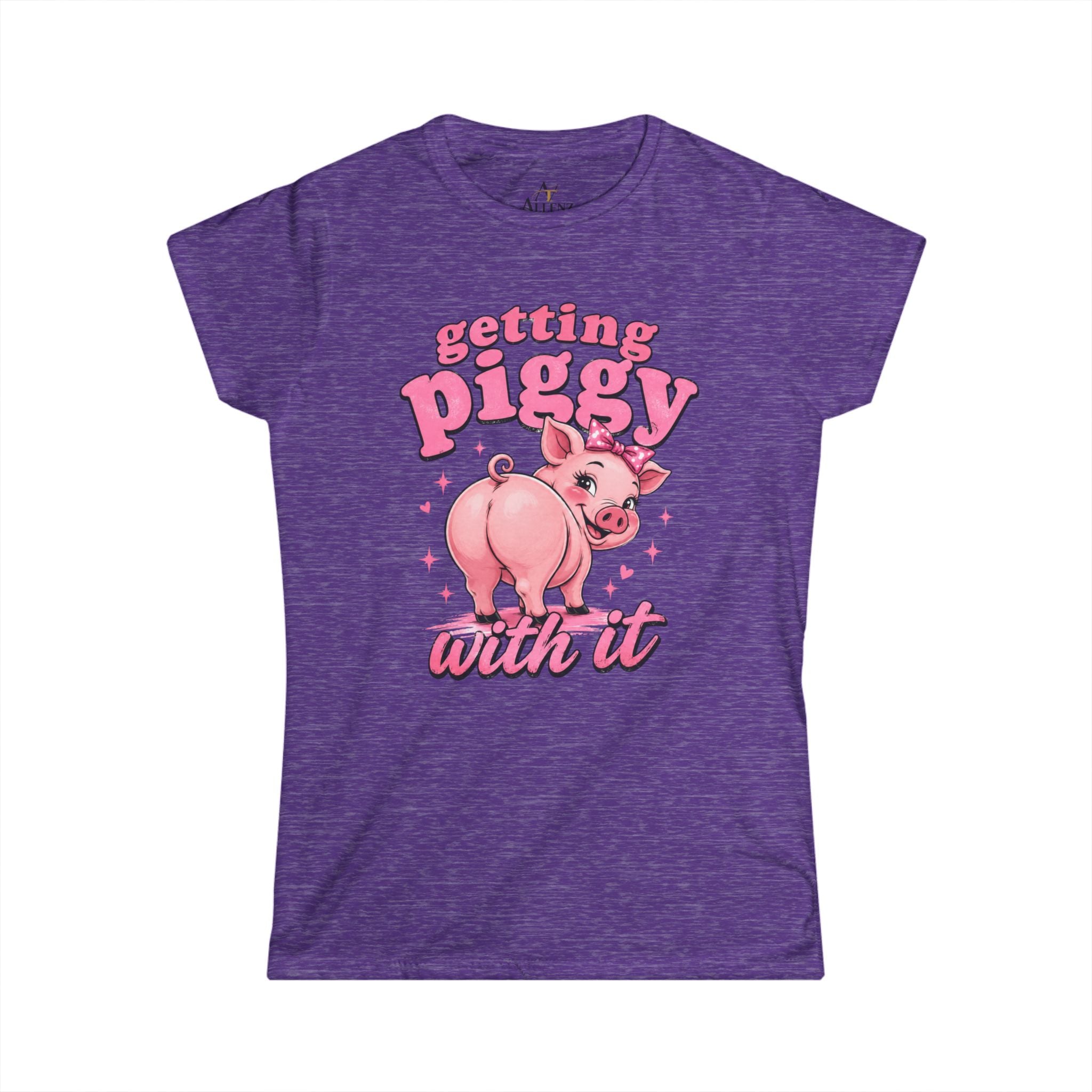 Women's Softstyle Tee   (Getting Piggy with it)