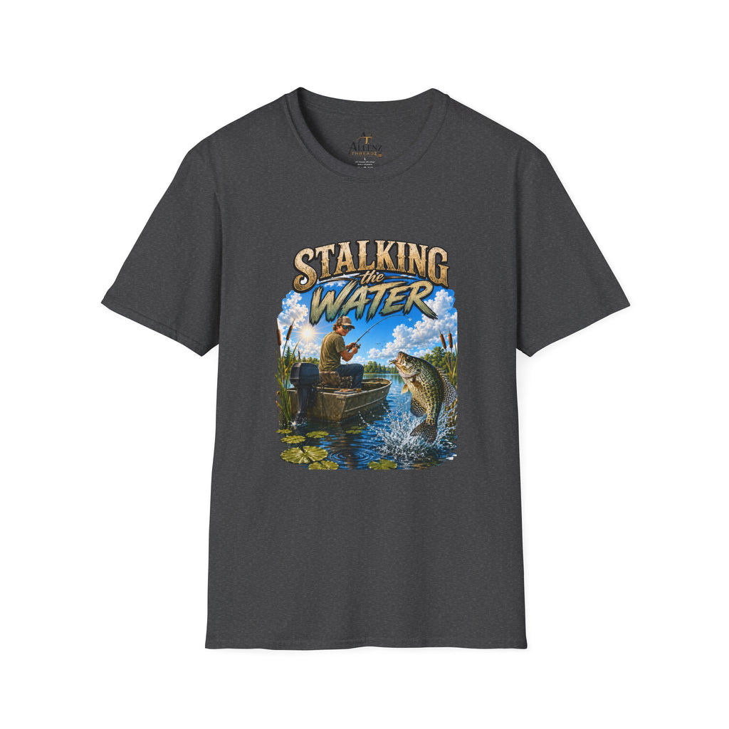 Stalking The Water Fishing Unisex Softstyle T-Shirt