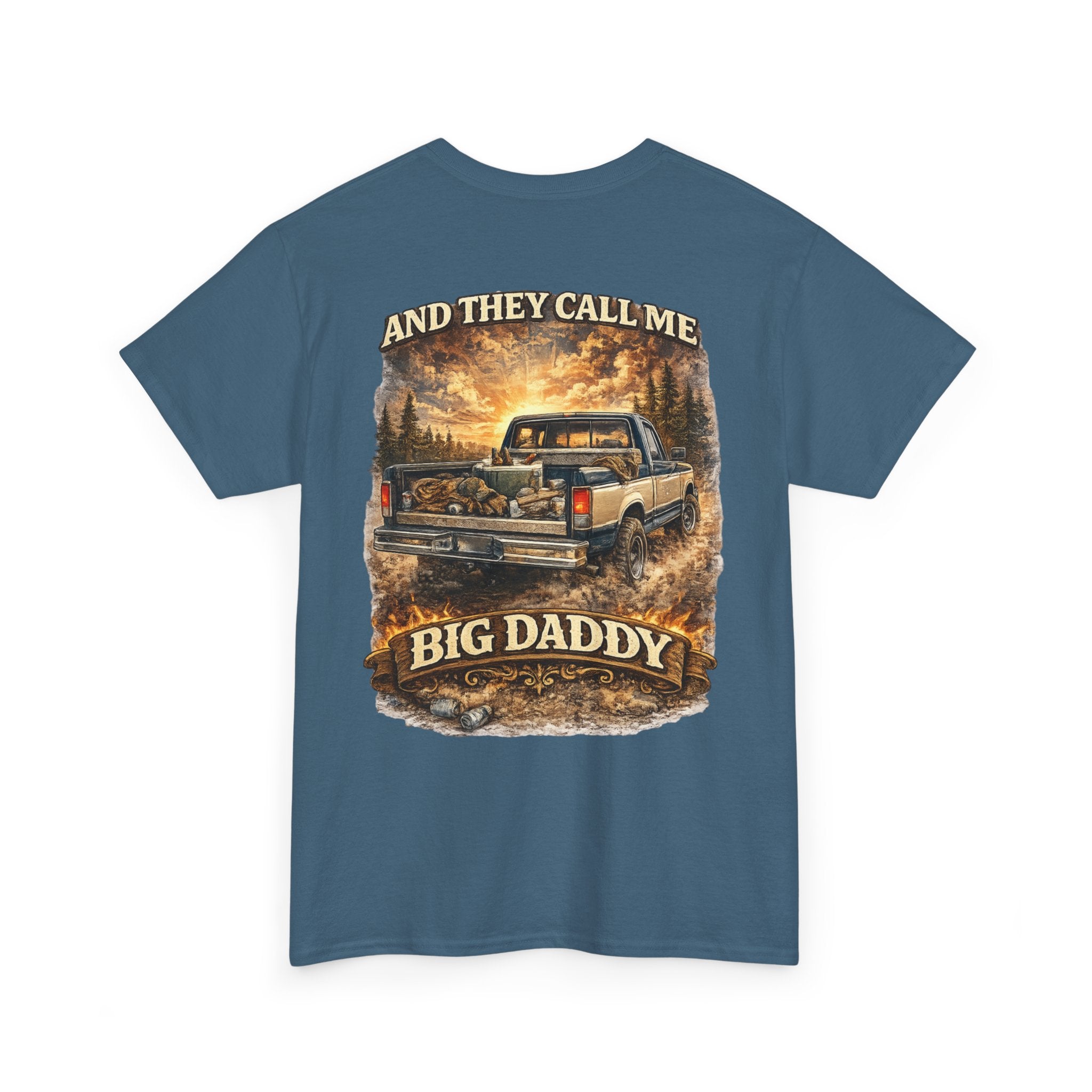 Unisex Heavy Cotton Tee 🚙🔥  And They Call Me BIG DADDY – Retro Truck T-Shirt Design 🔥🚙