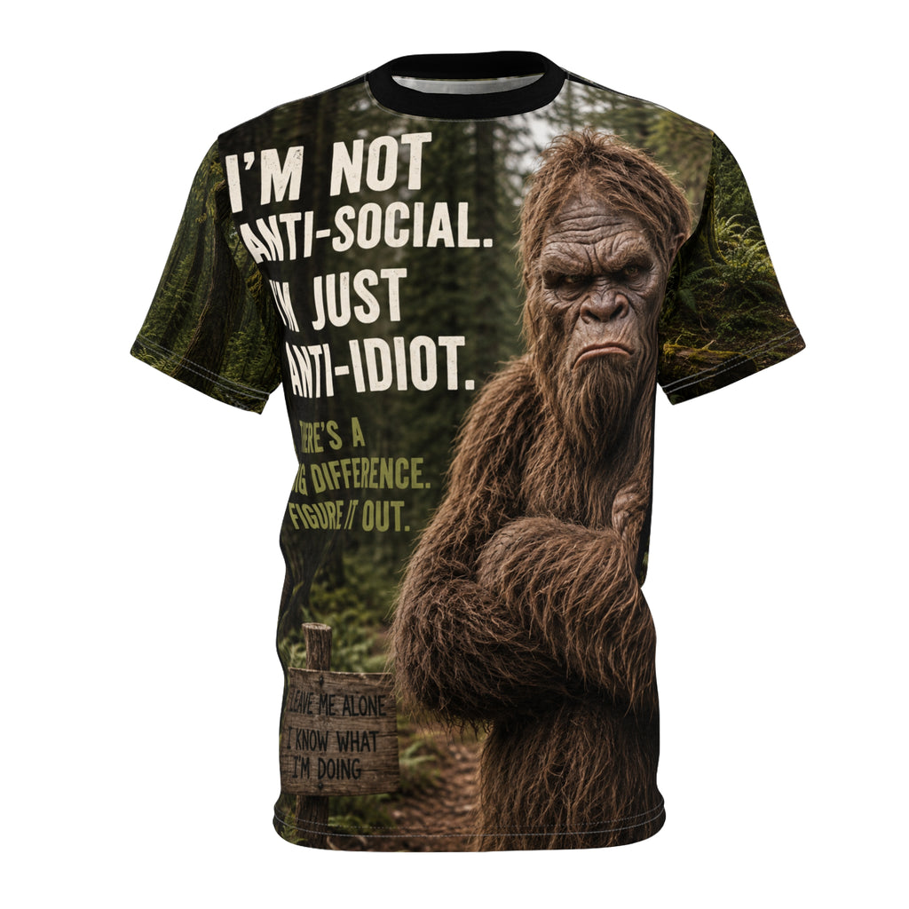 Unisex Cut & Sew Tee (AOP)  Grumpy Sasquatch
