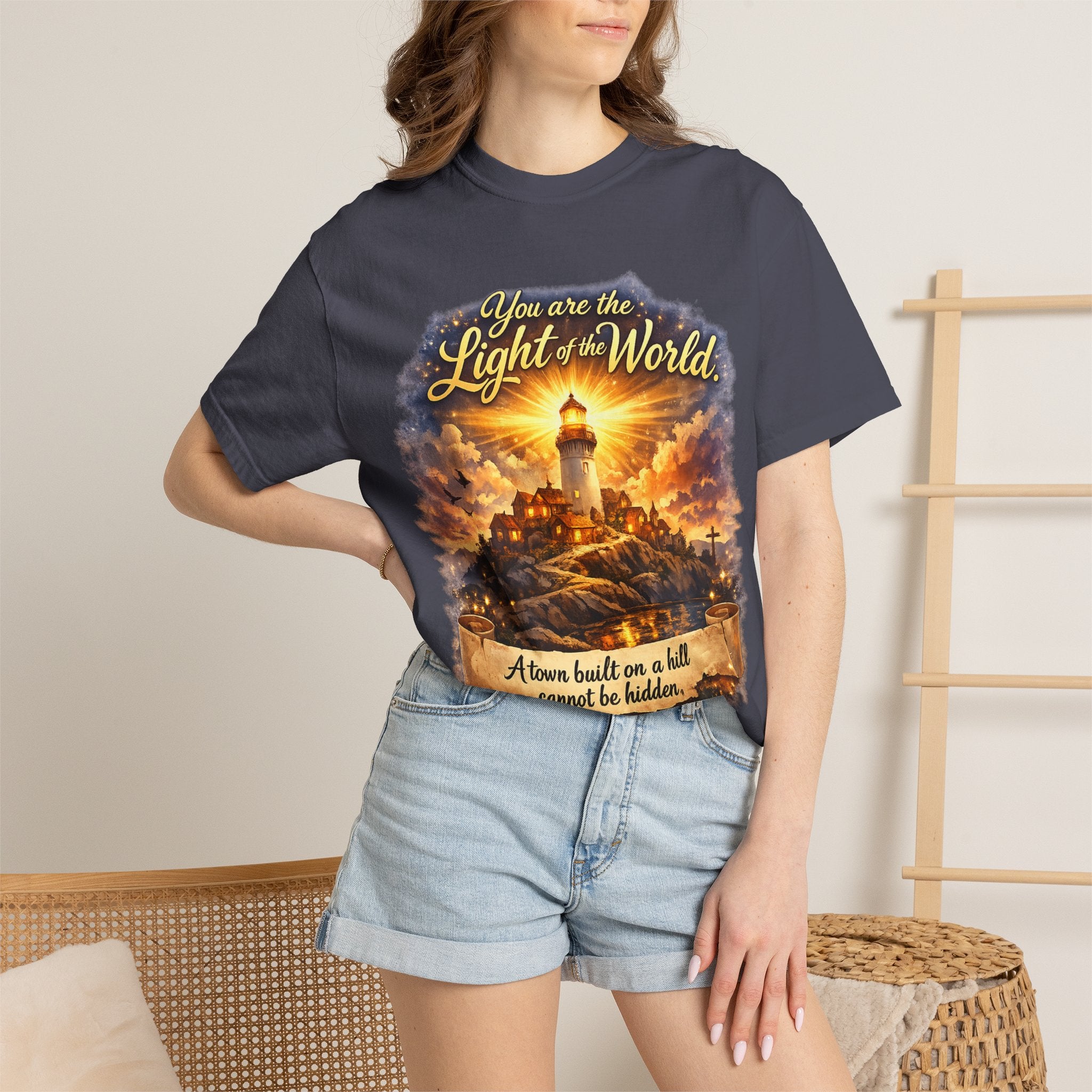 You Are the Light of the World T-Shirt — Lighthouse Faith Graphic Tee